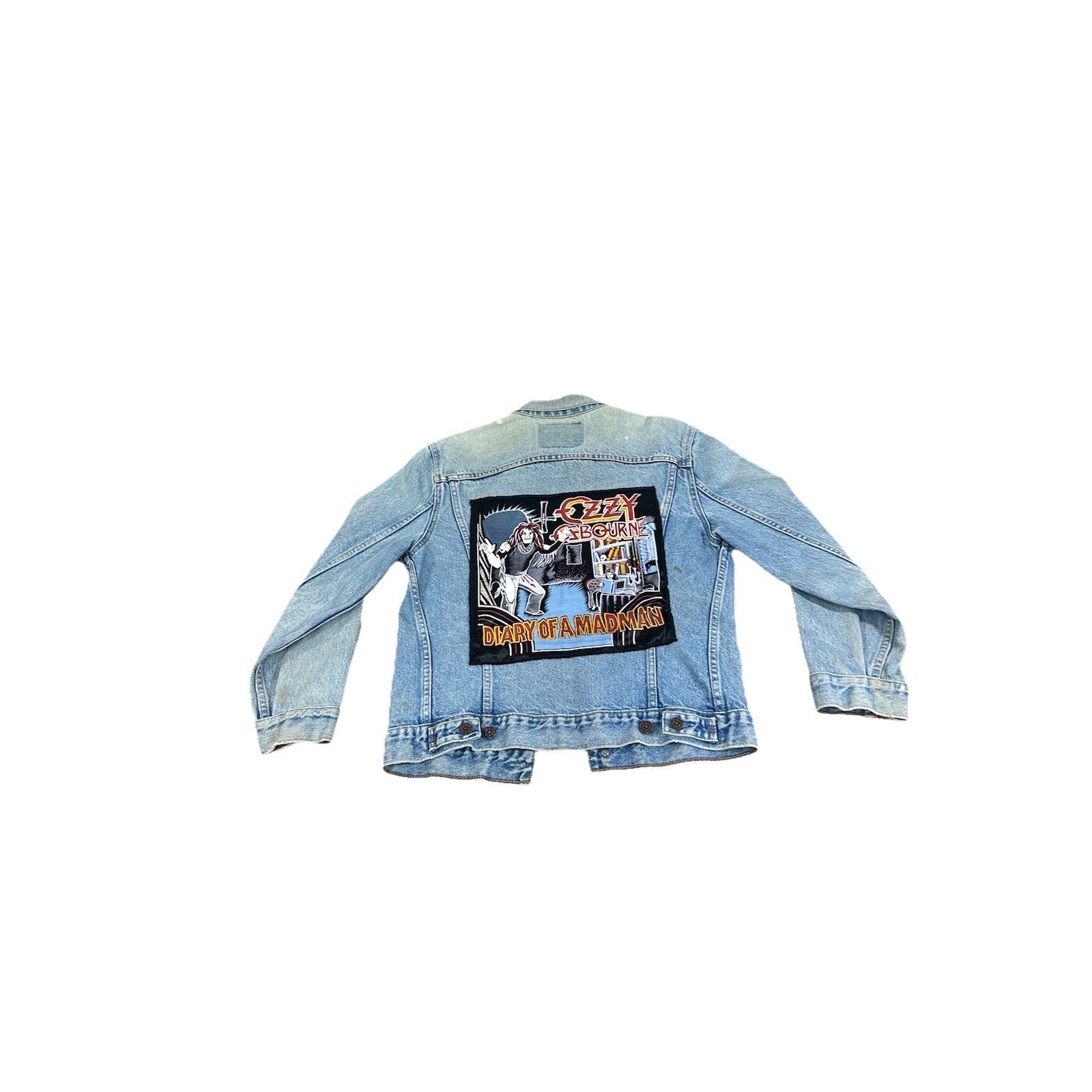 Levi's Vintage Ozzy Osbourne Black Sabbath Custom Denim Jacket Rock Size US M / EU 48-50 / 2 - 3 Thumbnail