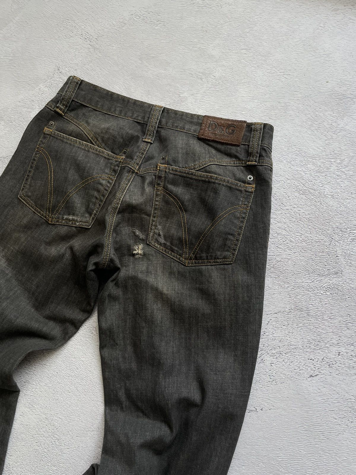 Dolce & Gabbana Vintage Jeans Pants Dolce Gabbana D&G Distressed Fabric 00’s Size US 34 / EU 50 - 8 Thumbnail