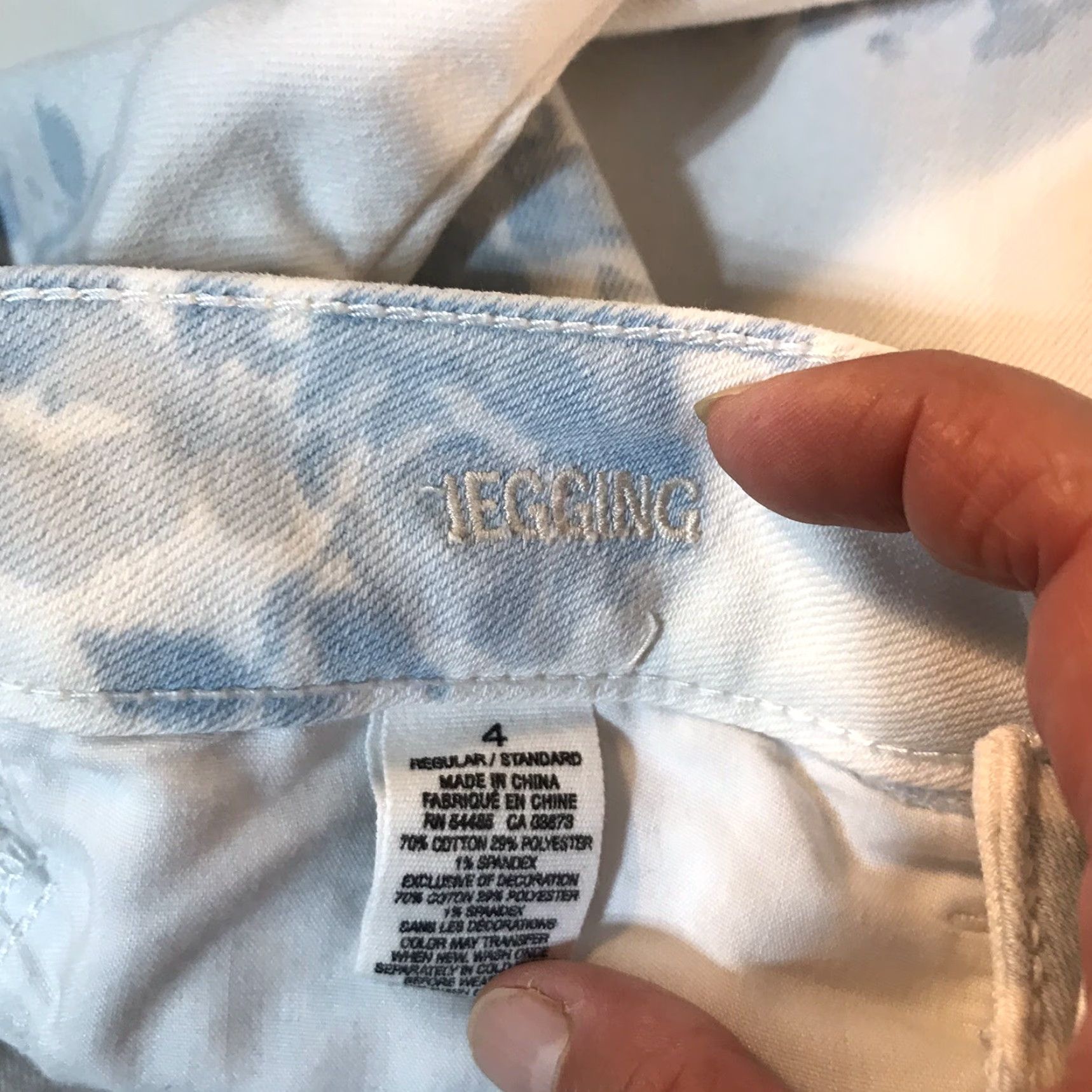 American Eagle Outfitters VINTAGE American Eagle Outfitters Jeggings Womens Size 4 Whitewash Floral Pattern Stretch Cotton Jeans Size 27" / US 4 / IT 40 - 4 Thumbnail