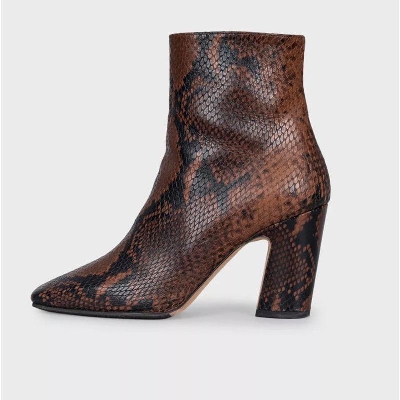 Jimmy Choo Jimmy Choo Animal-Print Leather Ankle Boots Sz 37 Size US 7 / IT 37 - 1 Thumbnail