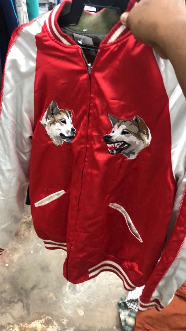 Japanese Brand × Vanquish × Vintage SUKAJAN VANQUISH SHIBUYA MA-1 SOUVENIR JACKET Size US L / EU 52-54 / 3 - 5 Thumbnail