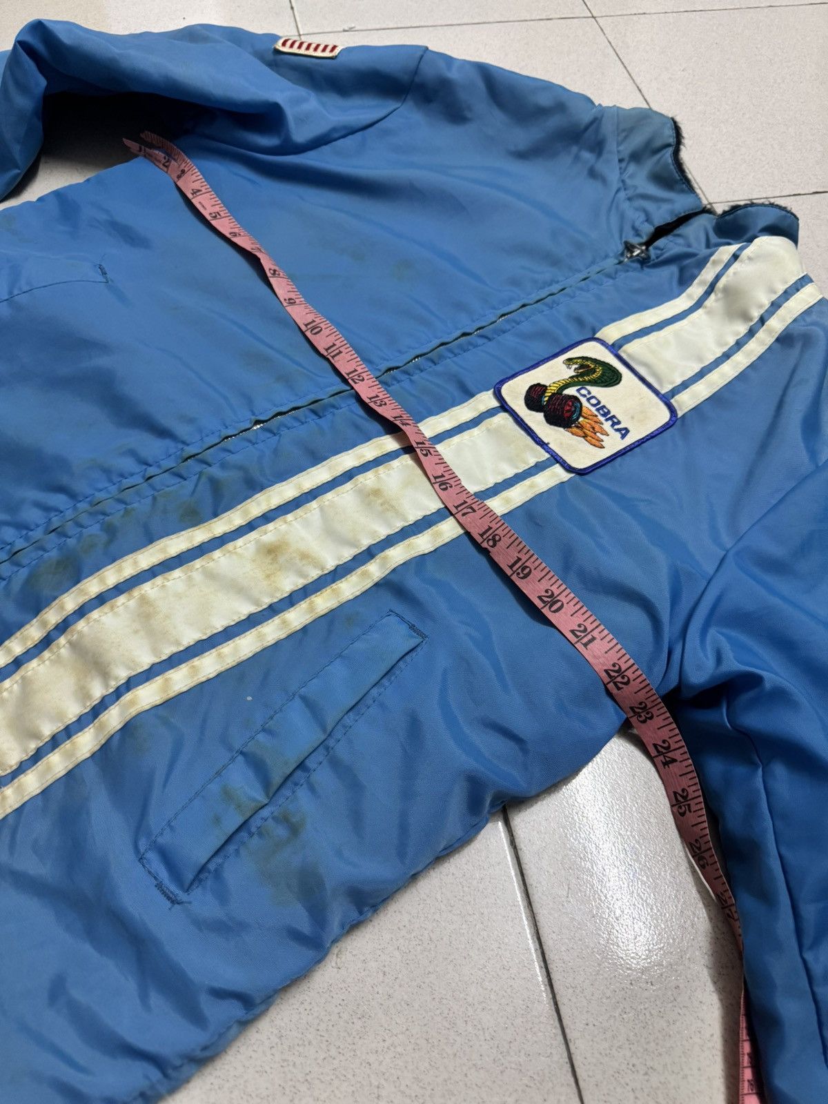 Ford VINTAGE FORD SHELBY COBRA FLEECE LINED JACKET WITH STAINS Size US M / EU 48-50 / 2 - 8 Thumbnail