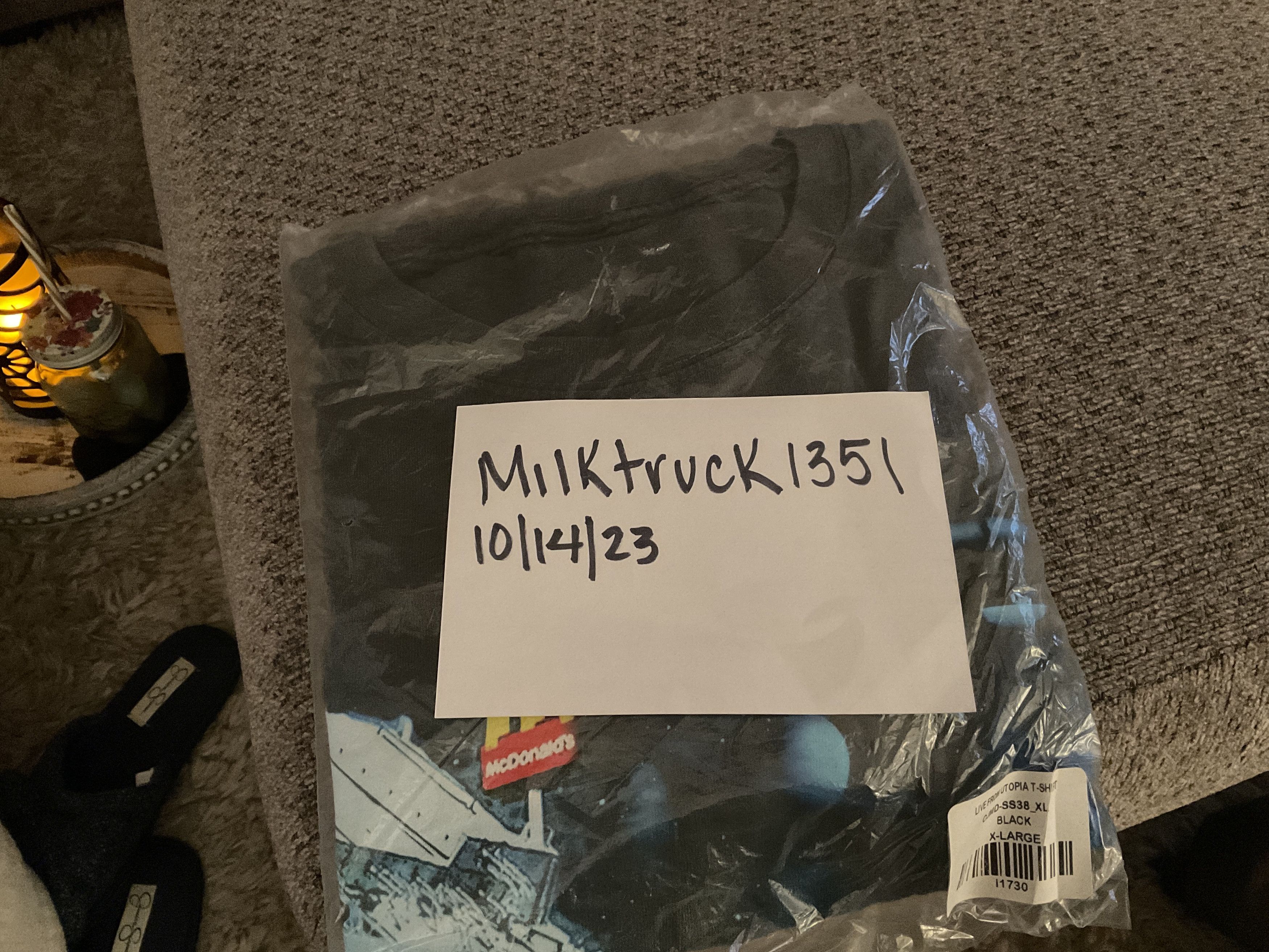 Travis Scott Travis Scott live from utopia t shirt Size US XL / EU 56 / 4 - 3 Thumbnail