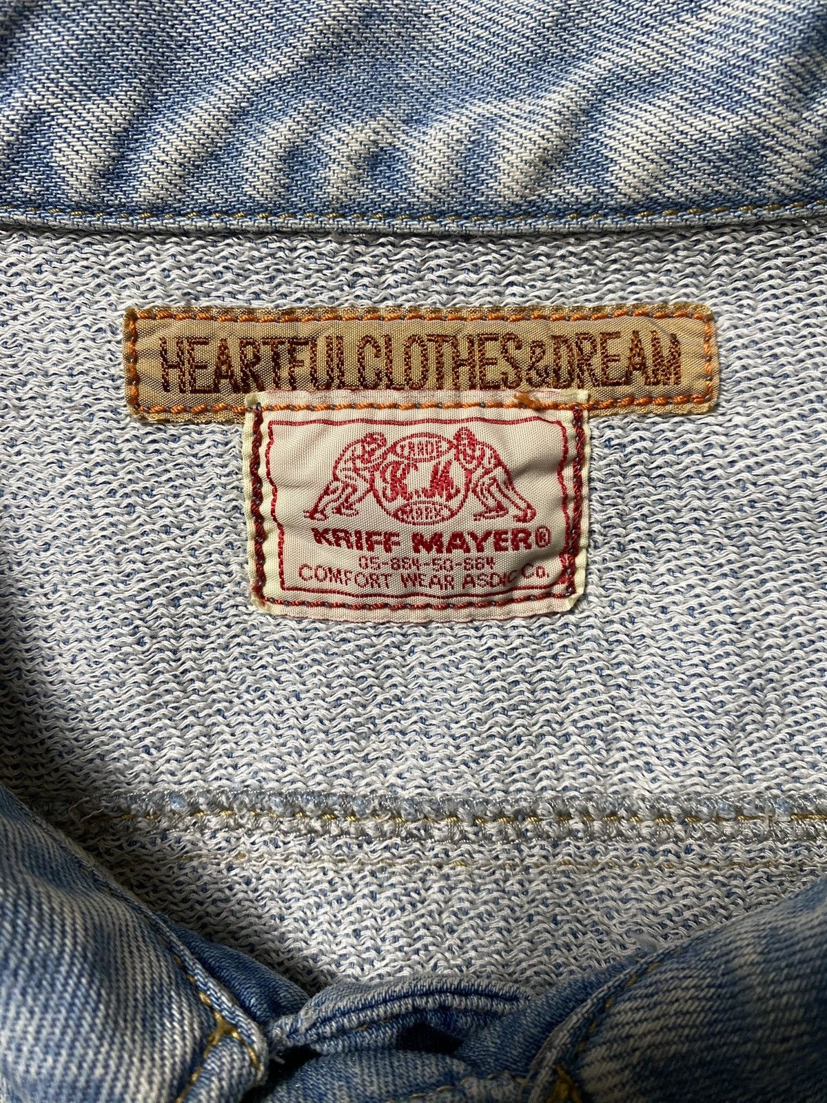 Japanese Brand KRIFF MAYER DENIM JACKET Size US M / EU 48-50 / 2 - 14 Thumbnail