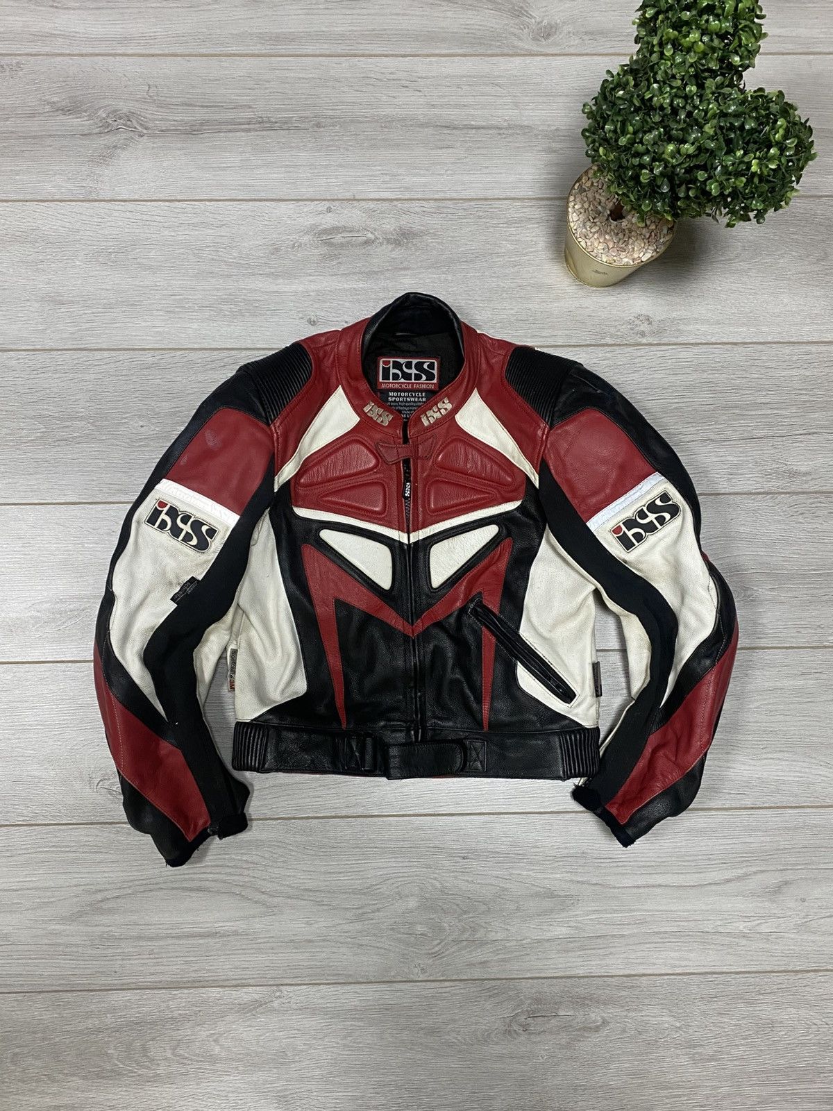 Other IXS leather vintage racing moto jacket protection Size US M / EU 48-50 / 2 - 1 Thumbnail