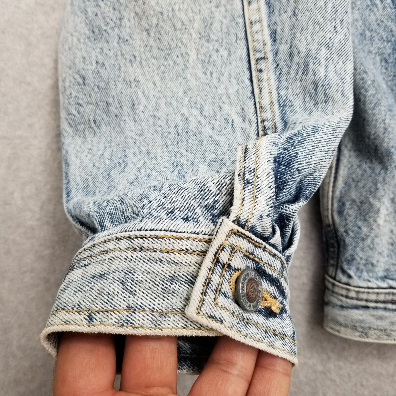 Other Edwin Jean Jacket Womens Large Blue Denim Pockets Stones Size L / US 10 / IT 46 - 2 Thumbnail