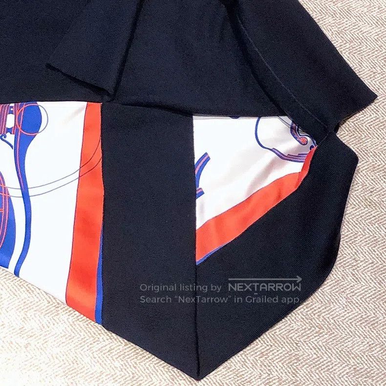 Hermes Hermes Twillaine Series Silk Patchwork Dress Size XS / US 0-2 / IT 36-38 - 6 Thumbnail