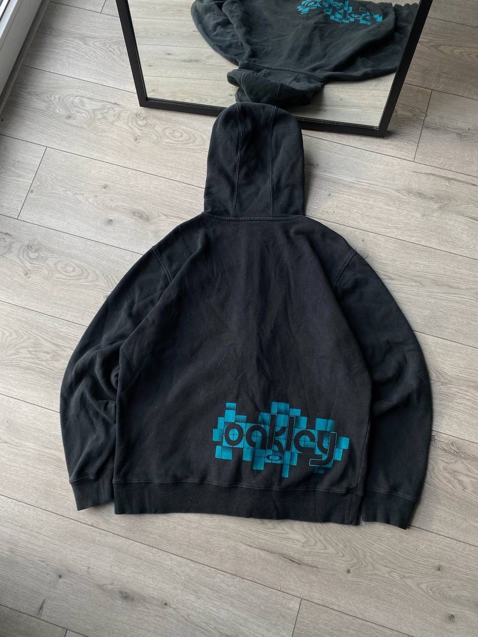 Oakley × Vintage Vintage Oakley Boxy Zip-up Archival Hoodie M Y2K Size US M / EU 48-50 / 2 - 2 Thumbnail