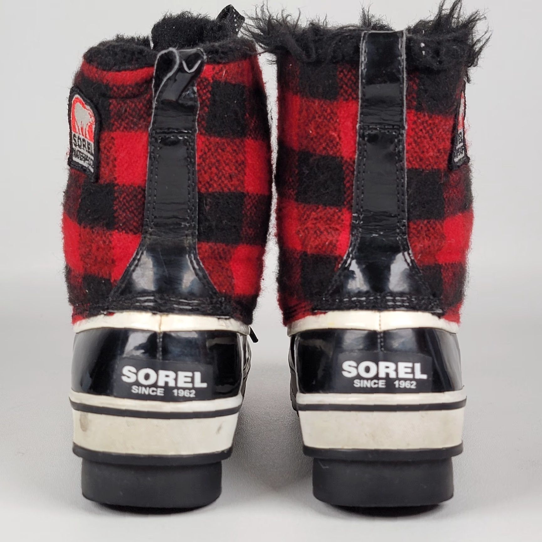 SOREL Sorel Torino Black Red Buffalo Plaid Winter Boots Womens Size 7 Waterproof Snow Boot Fur Trim Faux Fur Lining Ankle Boots Size US 5 / IT 35 - 7 Thumbnail
