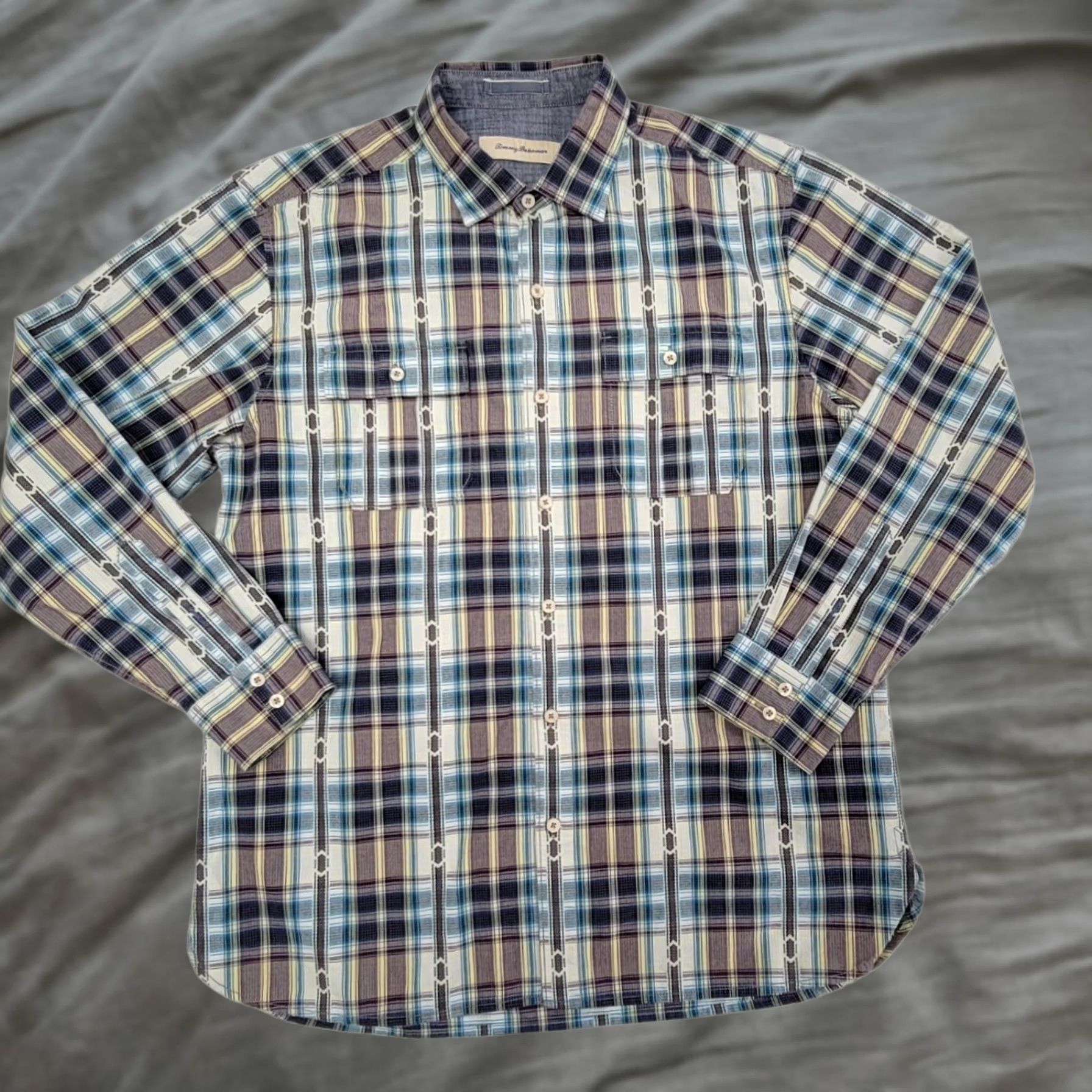 Tommy Bahama Tommy Bahama Shirt Mens Size Large 100% Cotton Long Sleeve Button Down SAMPLE Size US L / EU 52-54 / 3 - 1 Thumbnail