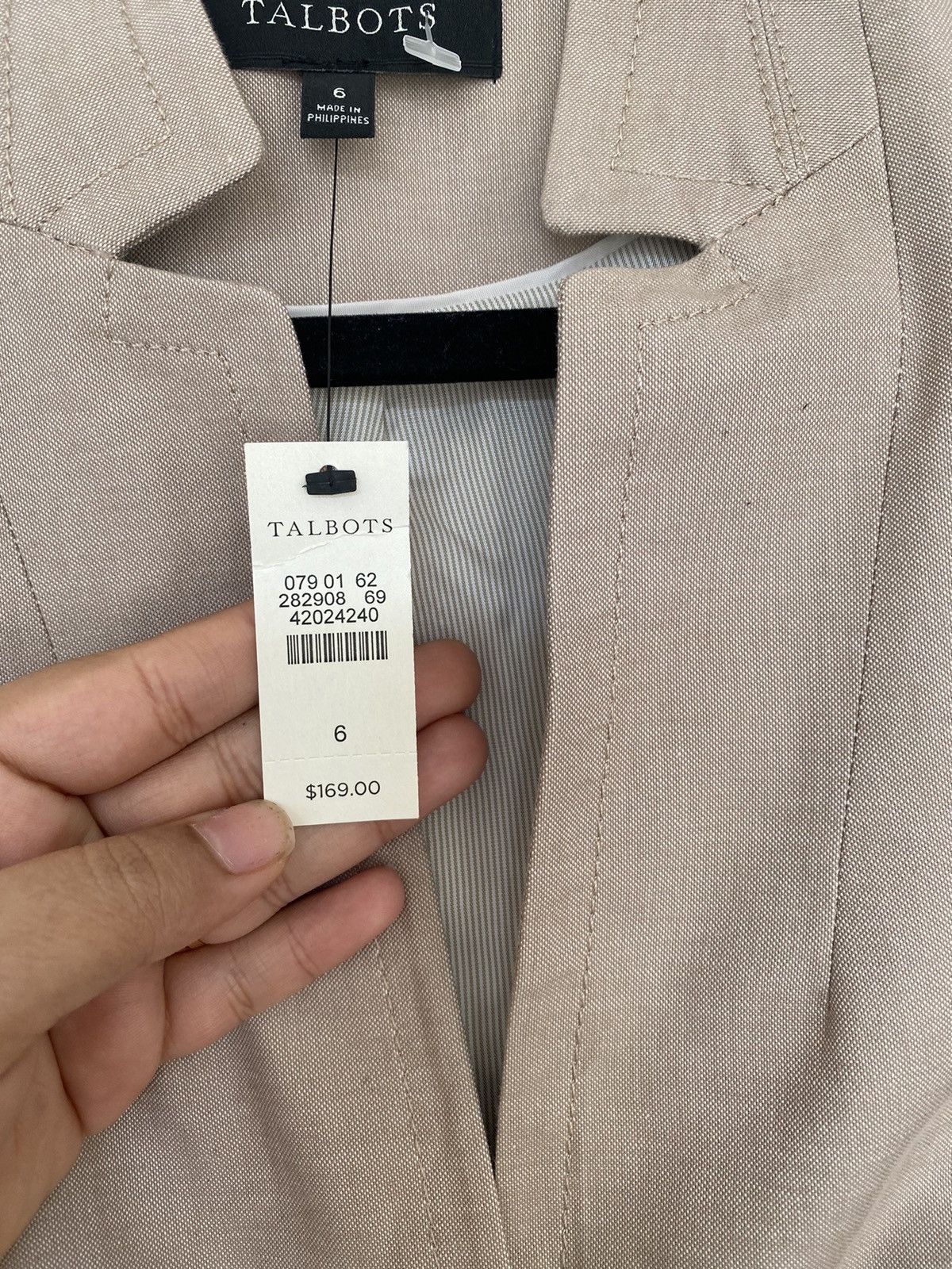 Talbots Talbots NWT 2pc Sz 6 Cotton Business Blazer And Pant Suit Size M / US 6-8 / IT 42-44 - 5 Thumbnail