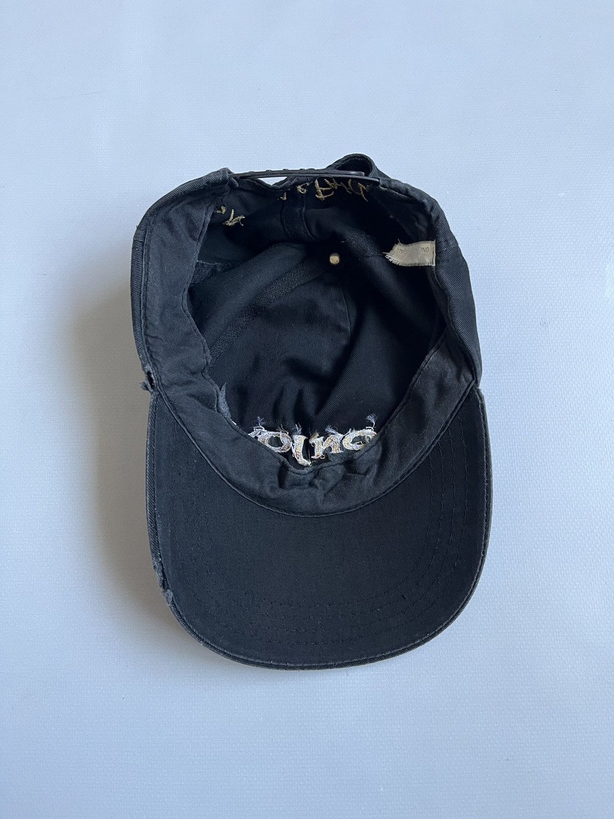 Bon Jovi Vintage Bon Jovi Keep The Faith Black Faded Distressed Cap Size ONE SIZE - 11 Thumbnail