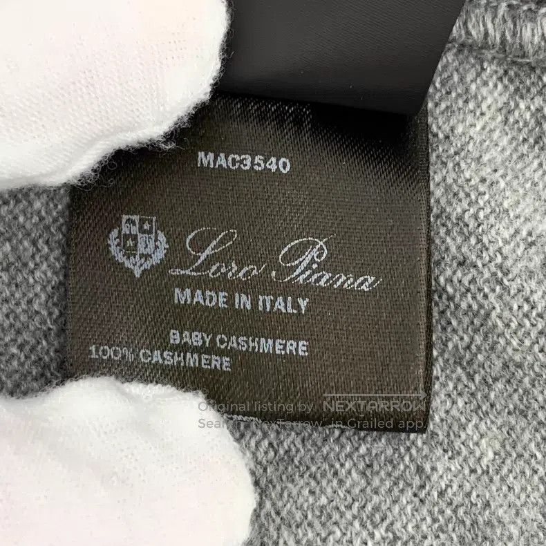 Loro Piana Loro Piana Grey Cashmere Hooded Zip-up Long Sleeve Sweatsh Size L / US 10 / IT 46 - 8 Thumbnail