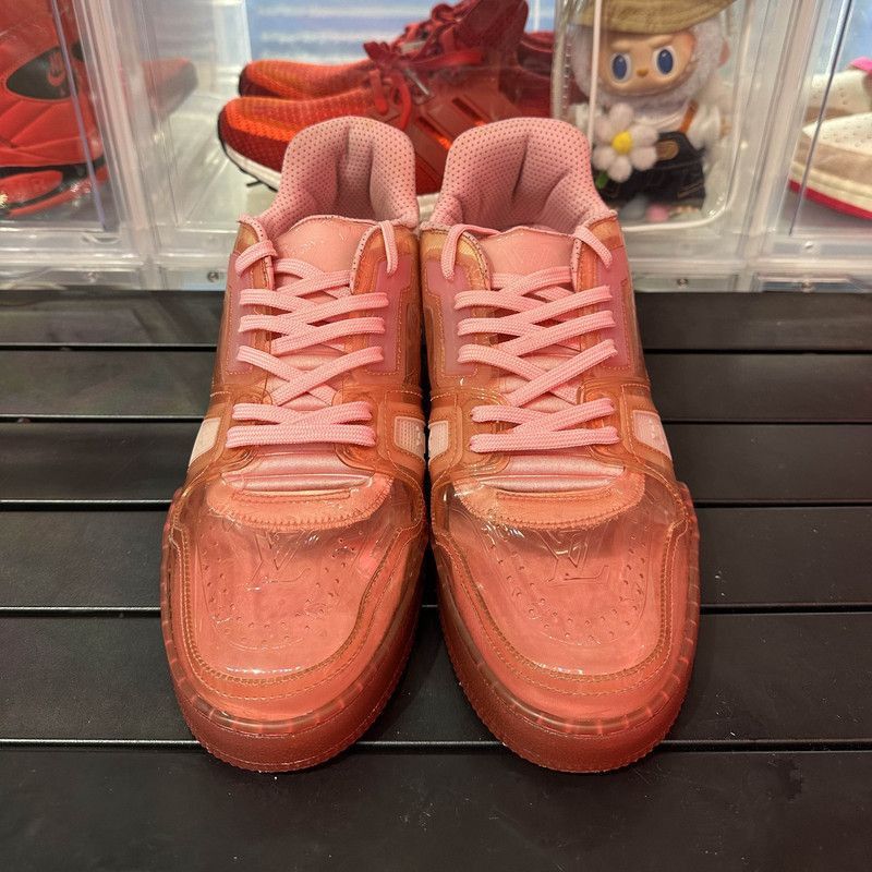 Louis Vuitton Louis Vuitton Transparent Pink Low-Top Sneakers - Size US 8.5 / EU 41-42 - 2 Thumbnail