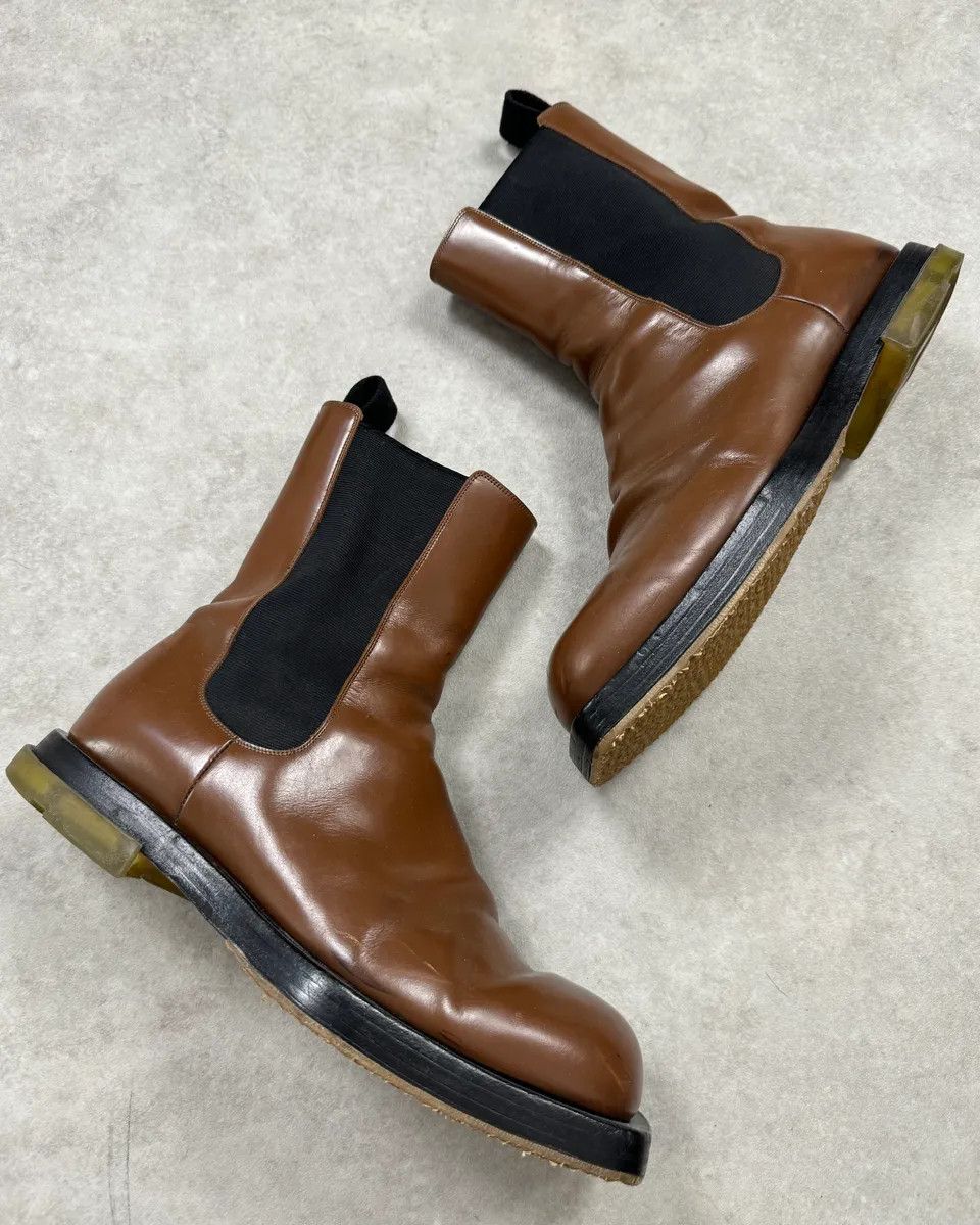 Bottega Veneta Bottega Veneta Brown Leather Boots Size US 11 / EU 44 - 2 Thumbnail
