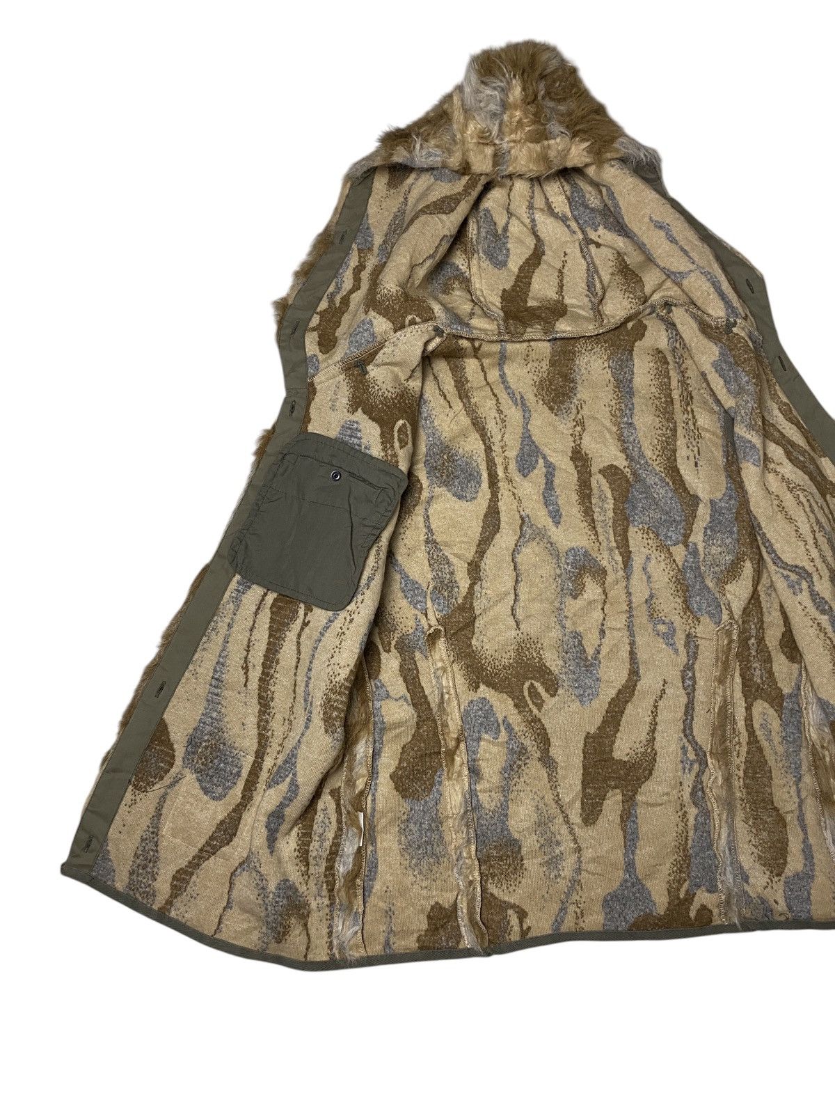 If Six Was Nine 2000's Moussy Fur Military Vest Hoodie Size US M / EU 48-50 / 2 - 7 Thumbnail