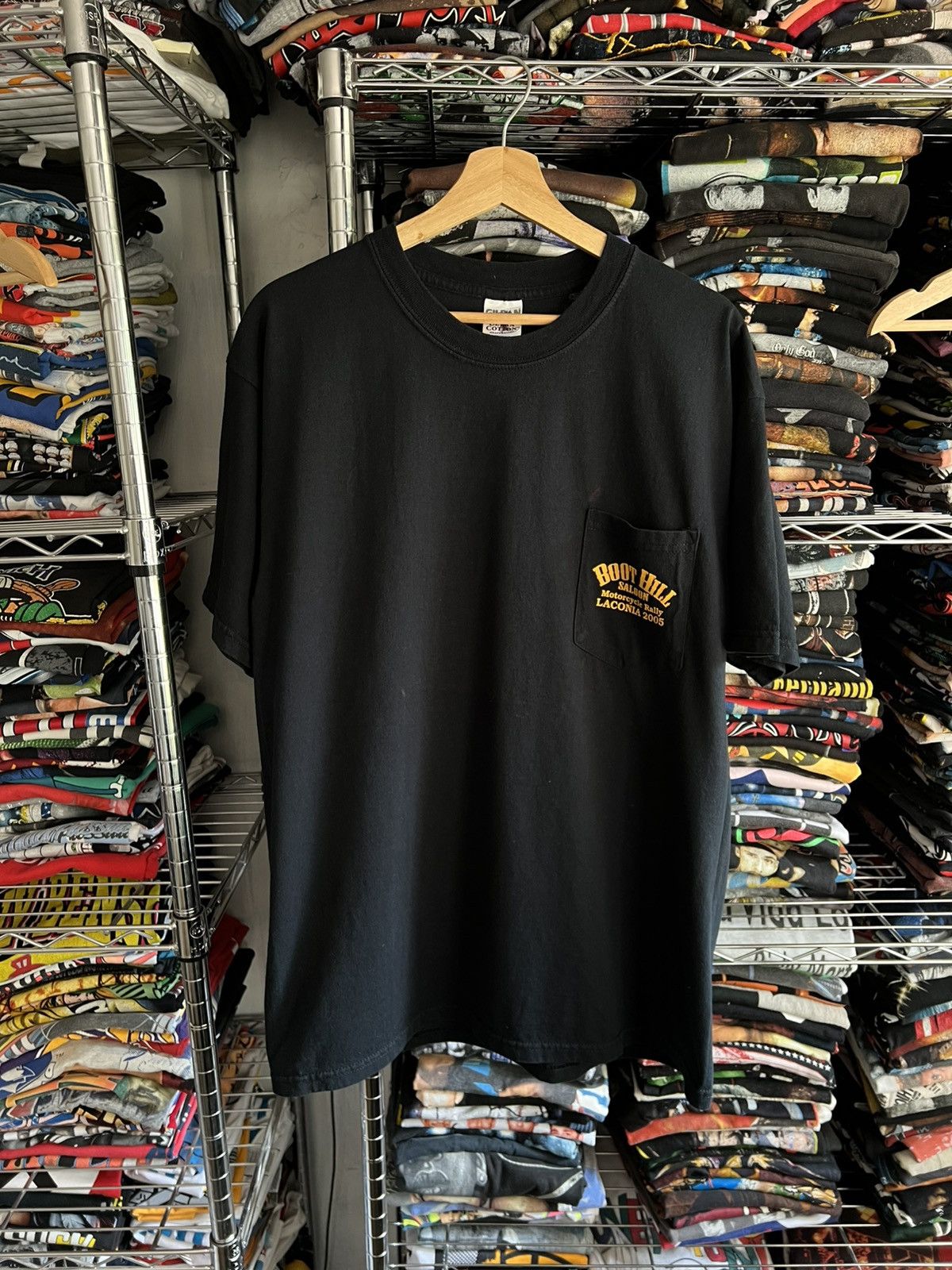 Harley Davidson 2005 Boot Hill Motorcycle Rally Eagle Flaming Lighting Tee Size US L / EU 52-54 / 3 - 2 Thumbnail