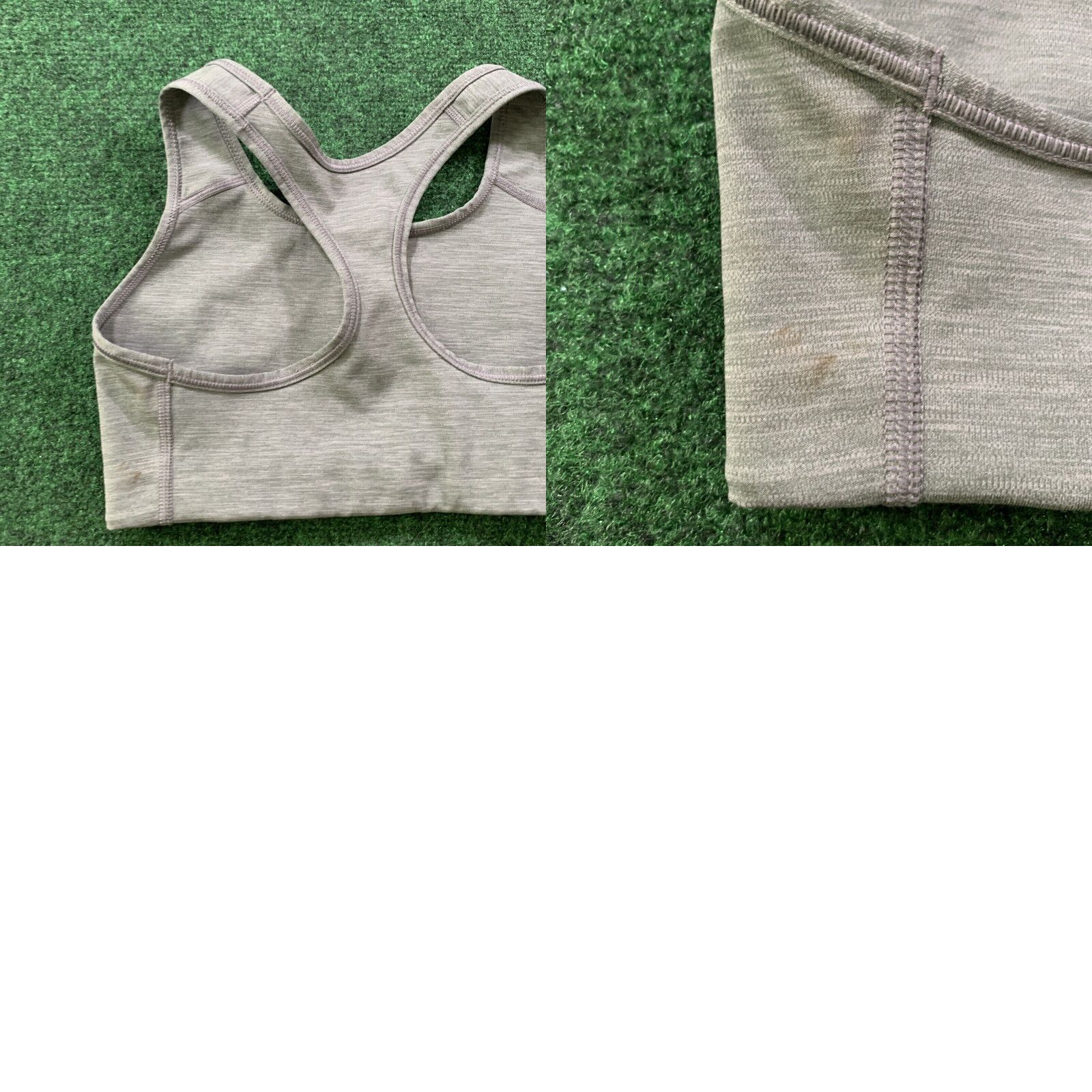Nike Nike DRI FIT Womens Activewear Sports Bra Racerback Sleeveless Gray Size Small Size ONE SIZE - 8 Thumbnail