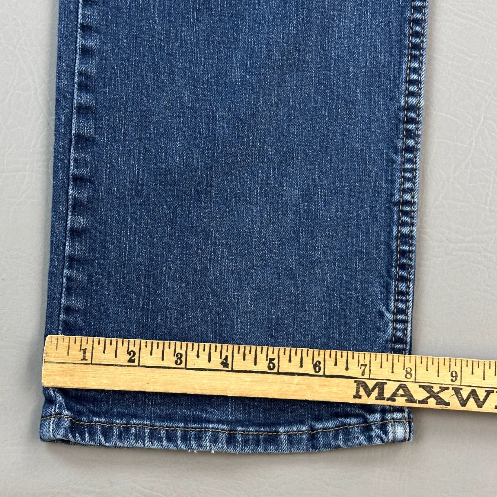 Levi's Levi's 514 Jeans Mens 34x34 Blue Dark Wash Denim Straight Fit Stretch Casual Size US 34 / EU 50 - 4 Thumbnail