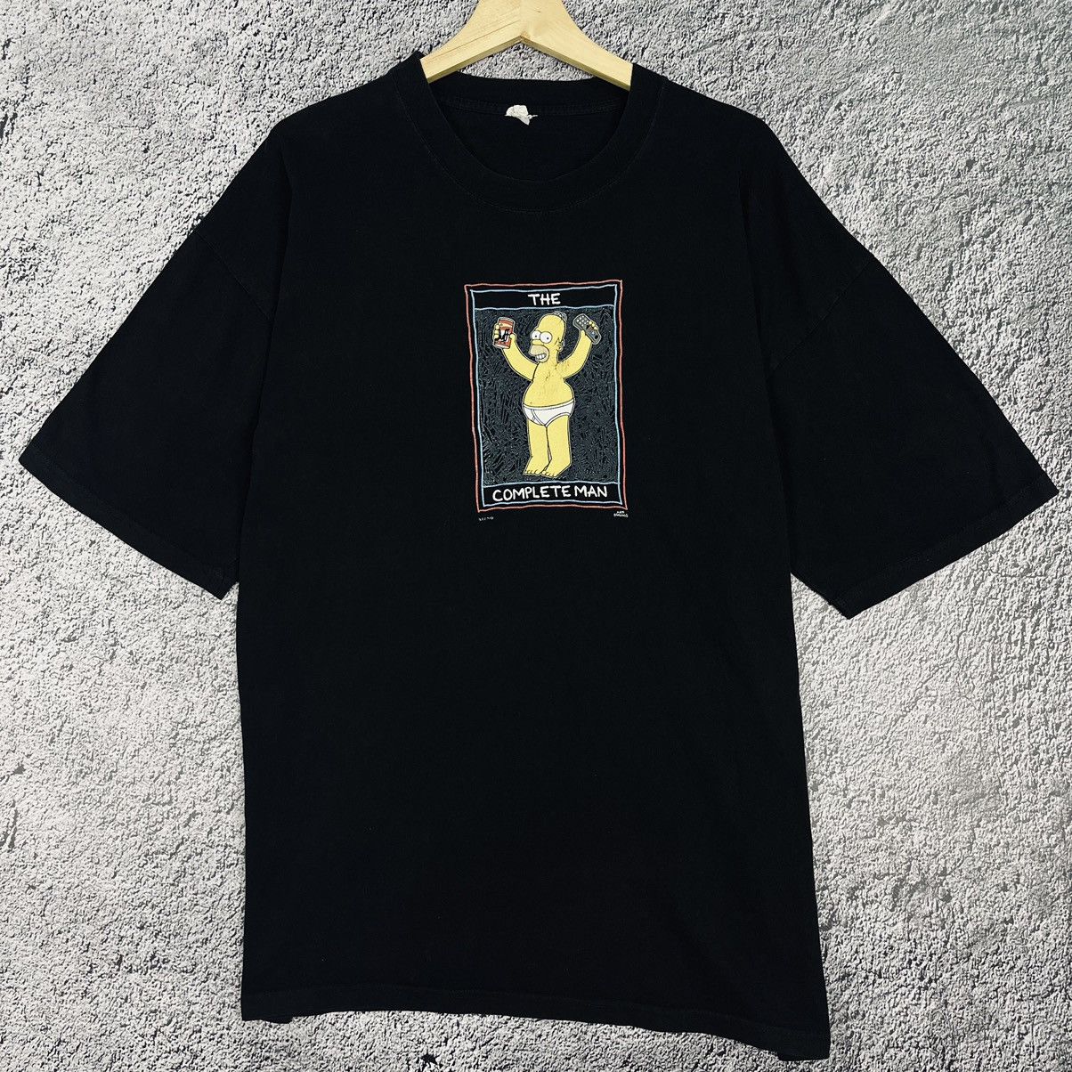 The Simpsons × Vintage The Simpsons vintage 1999 Complete Man Black Printed Tee Size US XL / EU 56 / 4 - 3 Thumbnail