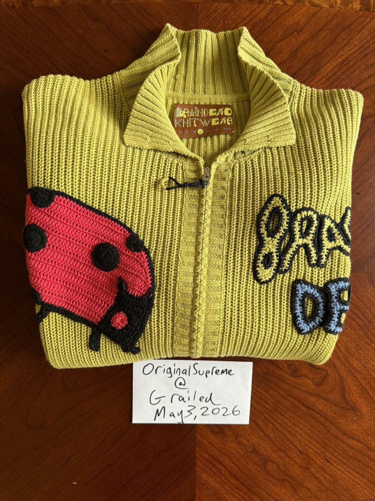 Brain Dead Brain Dead “Buggin Out” Cardigan Size Large Size US L / EU 52-54 / 3 - 1 Thumbnail