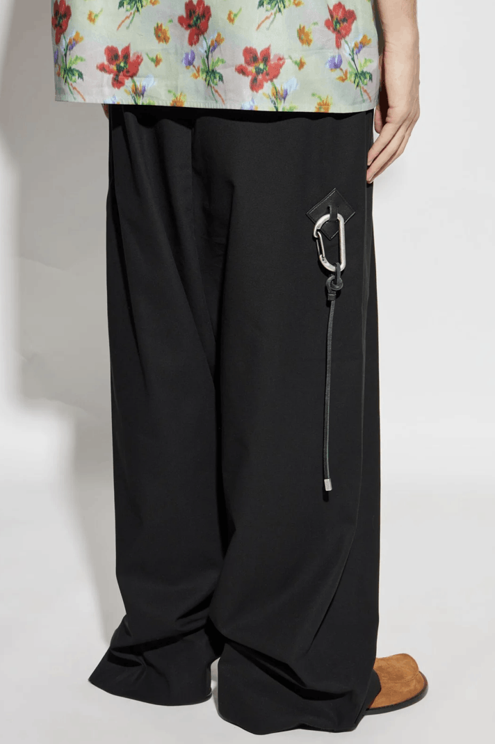 Loewe Loewe Black Pleated Trousers Size Large Size US 34 / EU 50 - 2 Thumbnail