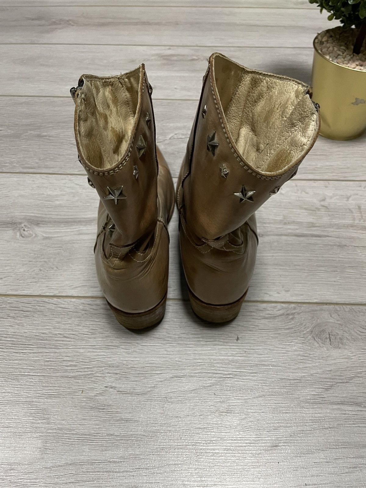 Sancho Boots Sancho stars 🌟 cowboy vintage western boots side zip Size US 10 / IT 40 - 5 Thumbnail