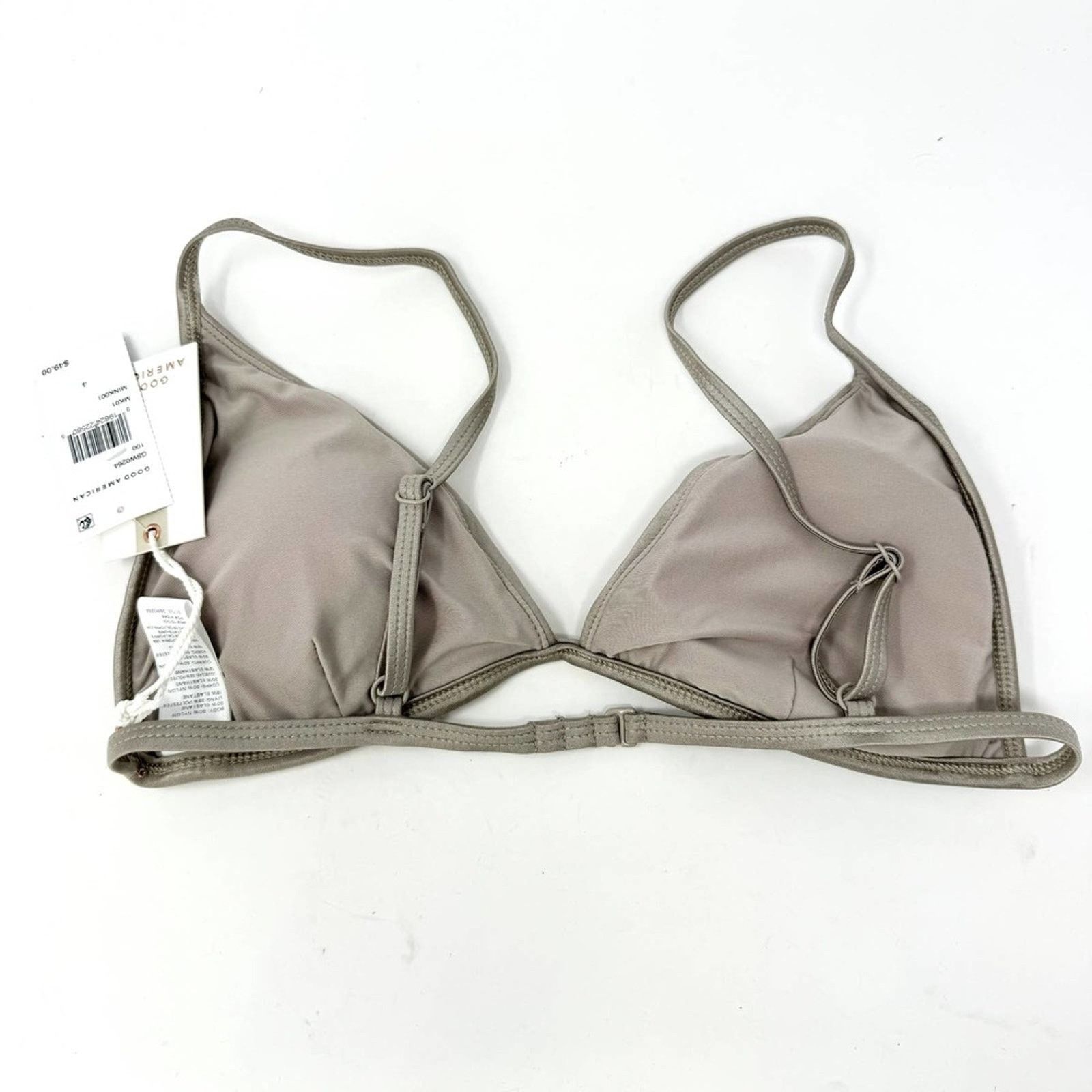 Good American Good American Women Mink Tan Bikini Swim Bra Top 4 (XL) NWT Size ONE SIZE - 5 Thumbnail
