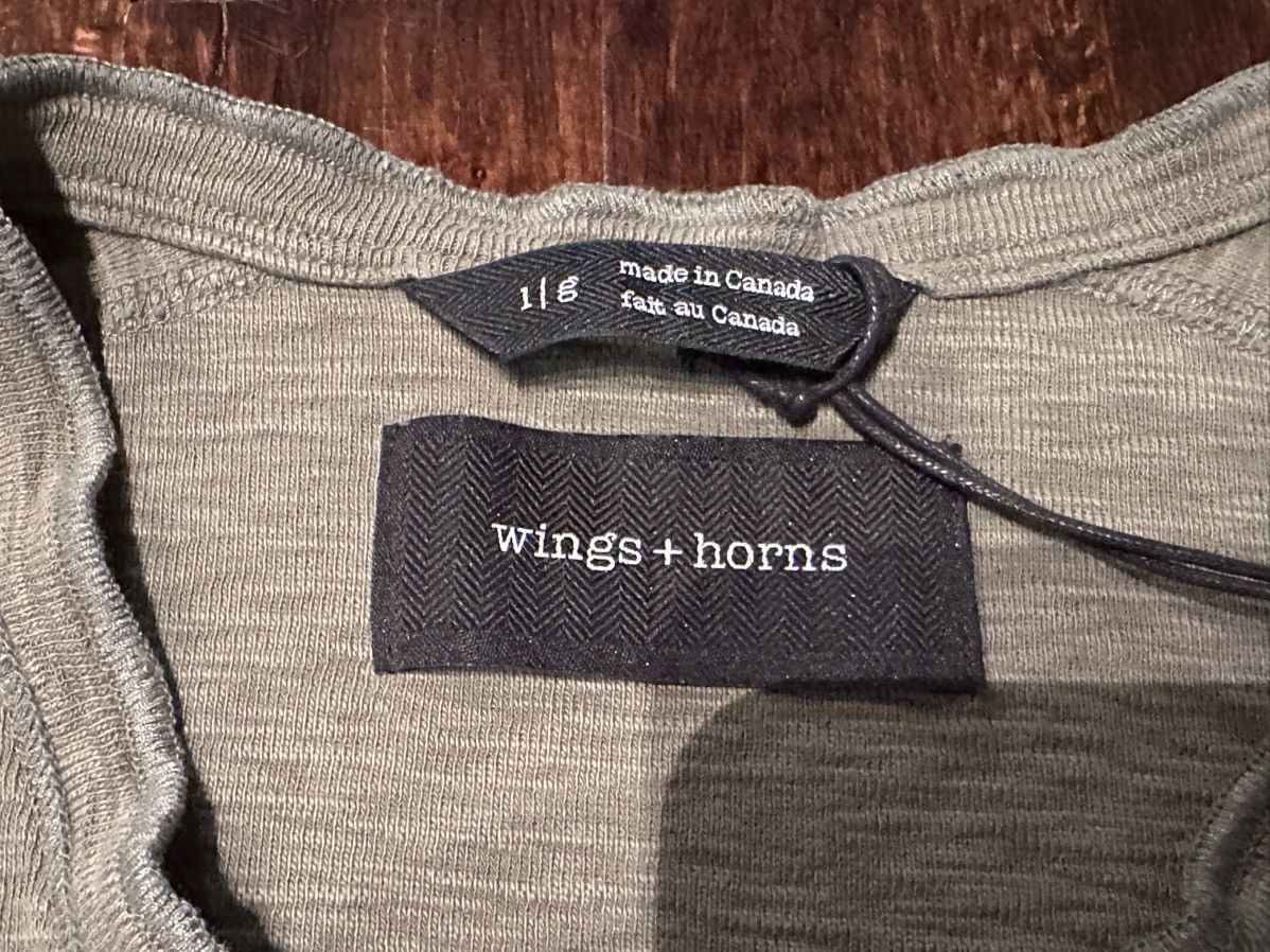Wings + Horns Wings + Horns 1x1 Slub Short Sleeve Henley Size US L / EU 52-54 / 3 - 6 Thumbnail