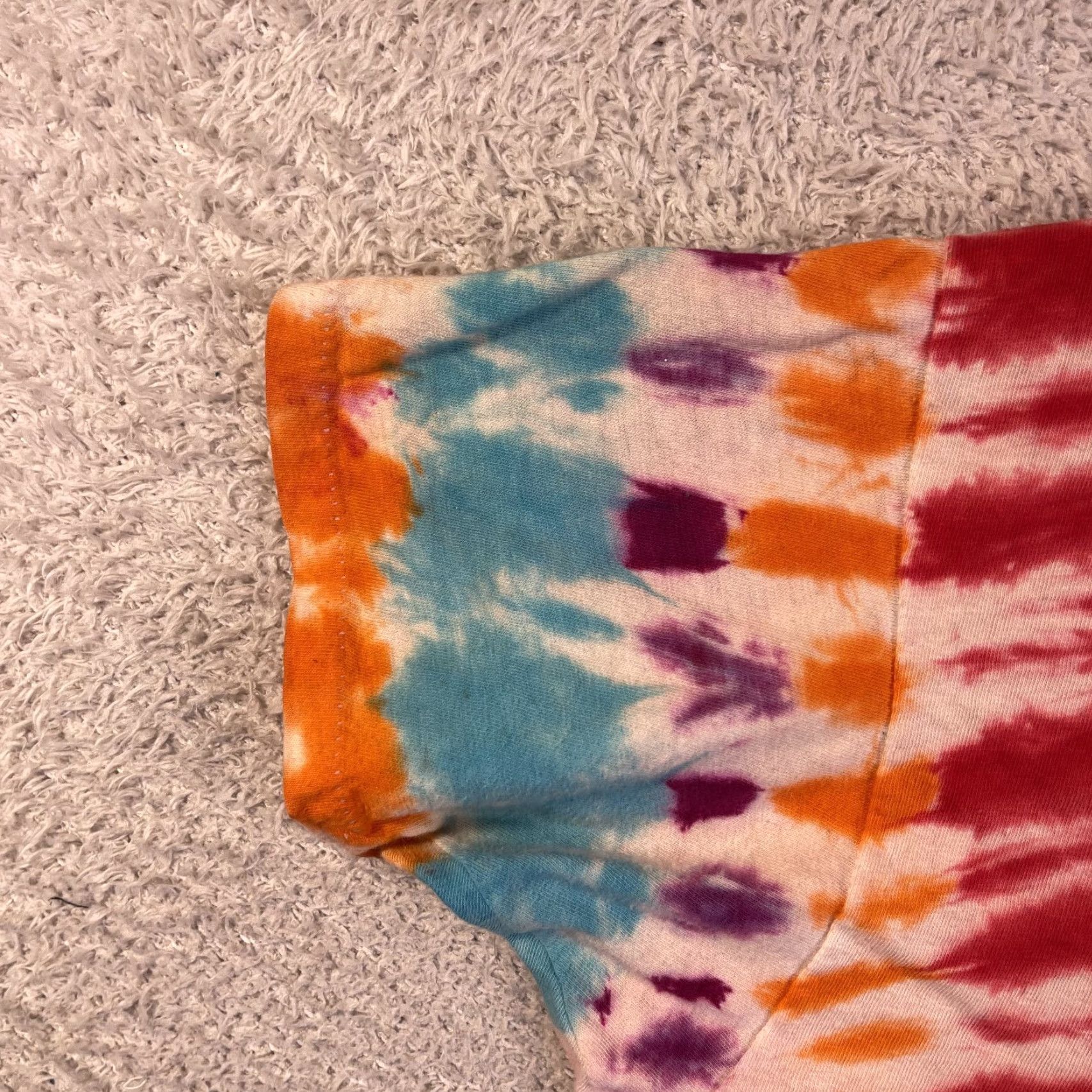 VINTAGE Grateful Dead Lot Shirt Adult Large Tie Dye V Neck Dancing Skeletons Shirt Mens (70s)