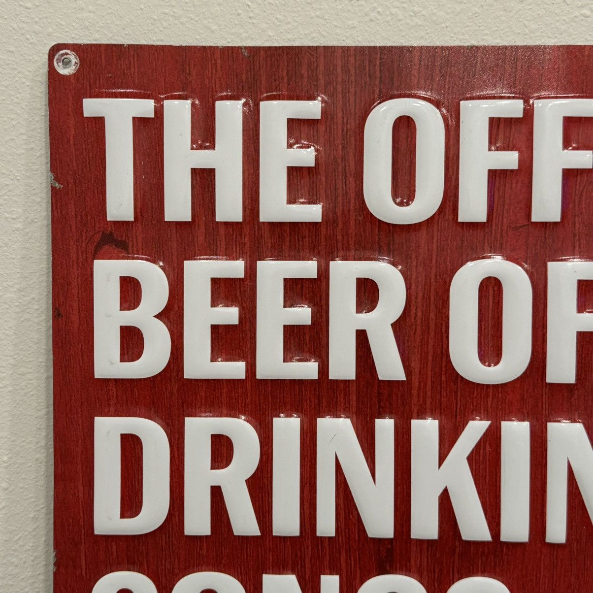 Budweiser × Vintage 2018 Budweiser Beer Drinking Songs 32x22in Tin Metal Sign Size ONE SIZE - 6 Thumbnail
