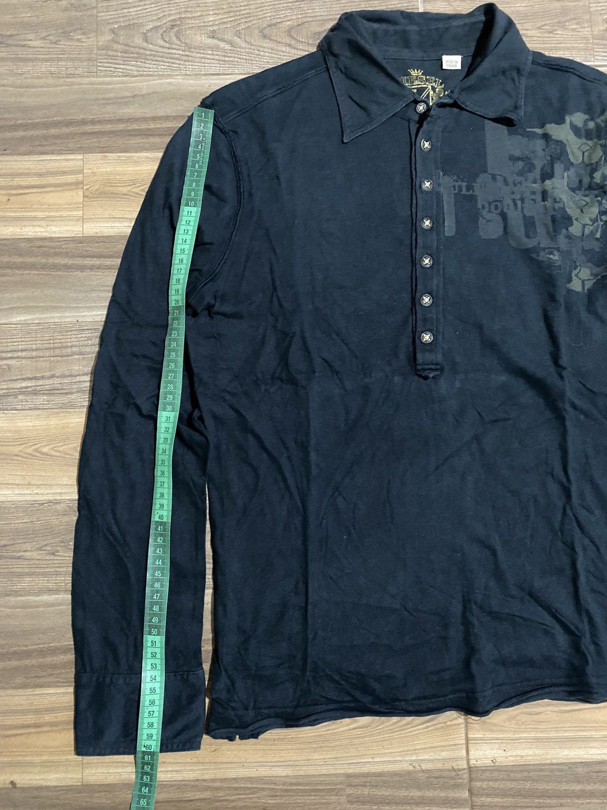 Japanese Brand × Vintage HI FI SOCIETY LONG BUTTON TSHIRT Size US M / EU 48-50 / 2 - 11 Thumbnail