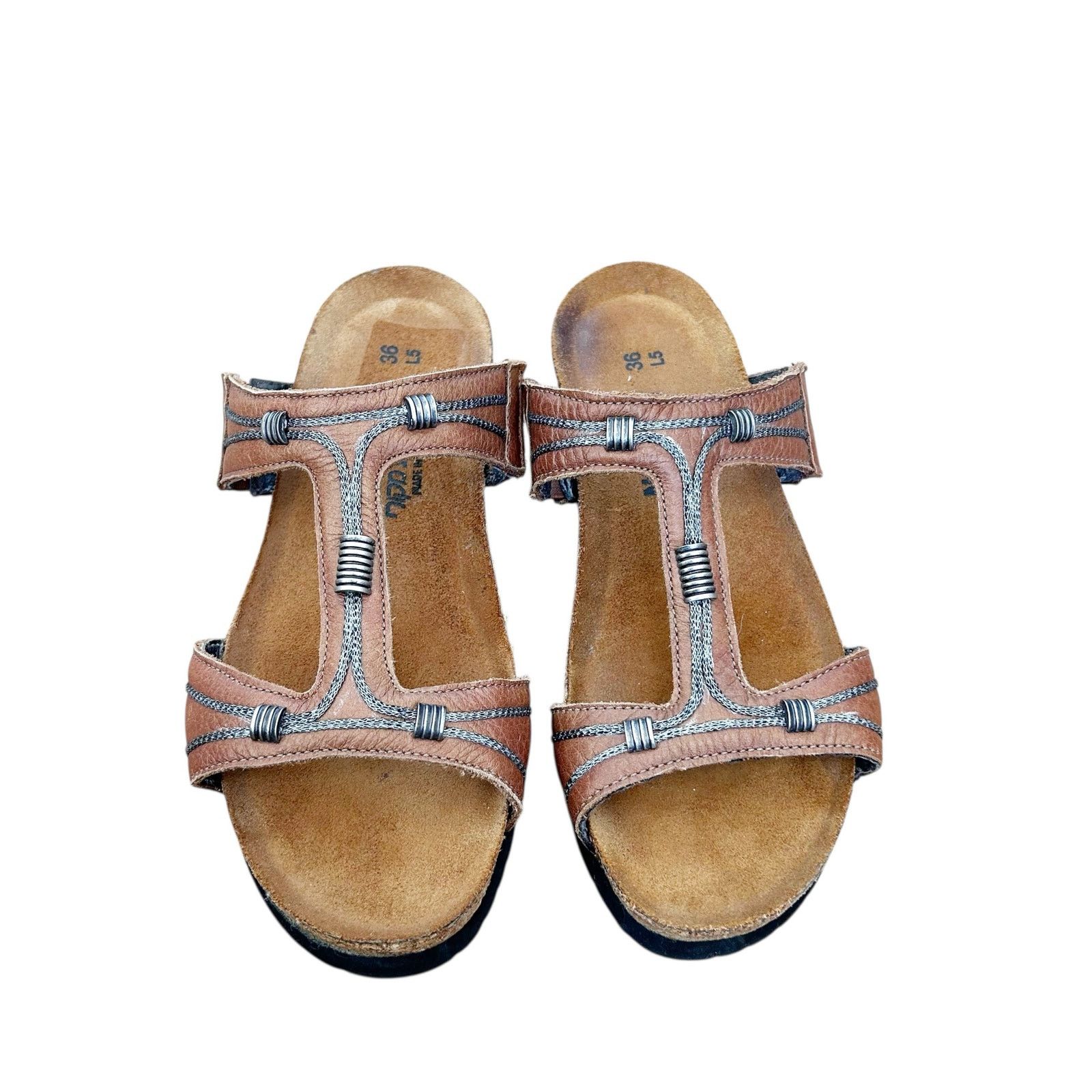 Other NAOT Dana T Strap Brown Leather Sandals Sz 5 Size US 5 / IT 35 - 3 Thumbnail