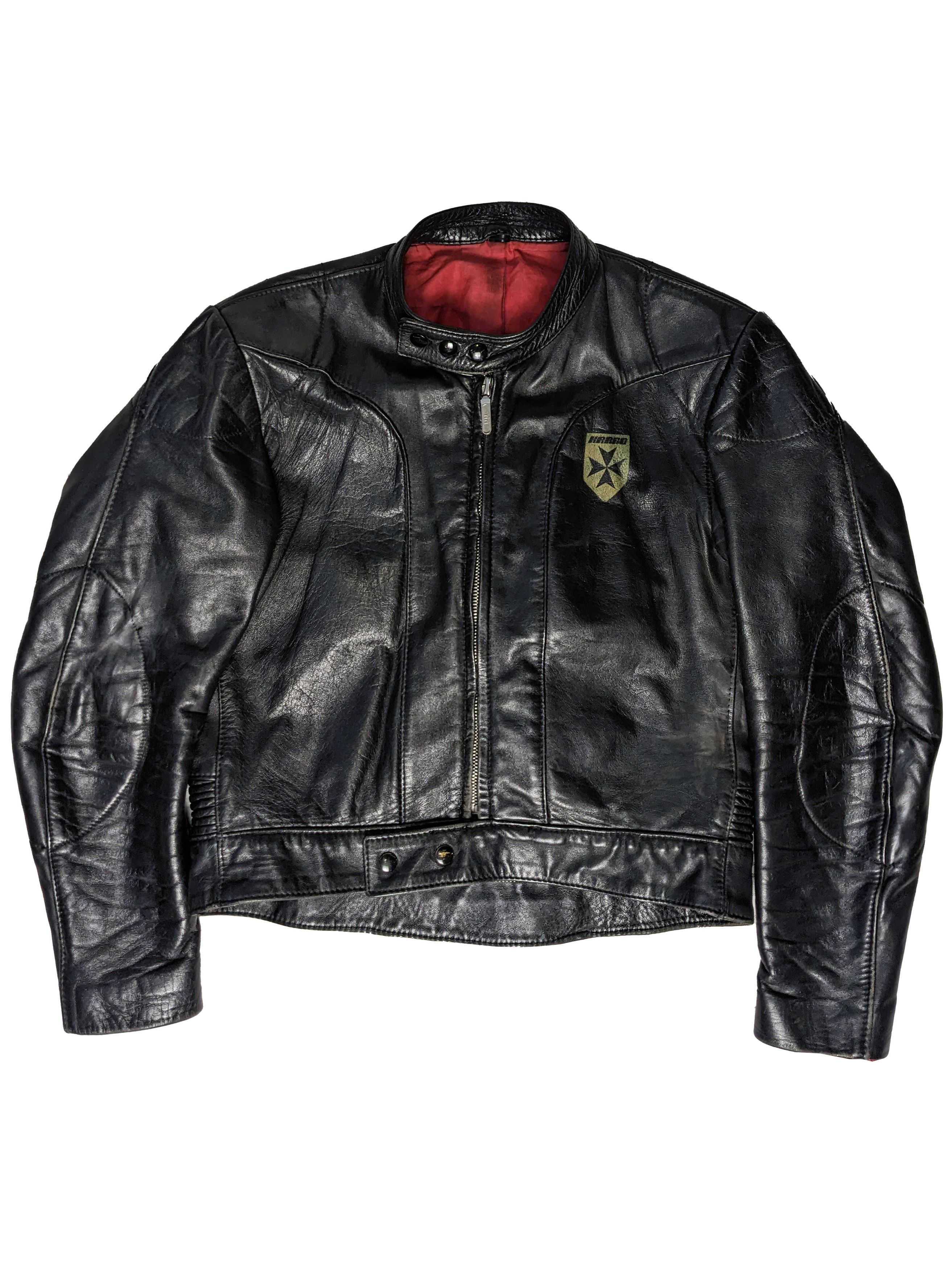 Vintage Vintage 80s Harro Cropped Motorcycle Leather Jacket Germany |  Grailed