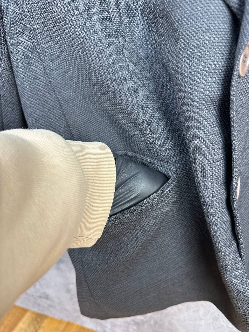 Ermenegildo Zegna RRP $1800 Ermenegildo Zegna Soft Wool Blazer Jacket Gray Size 50R - 9 Thumbnail