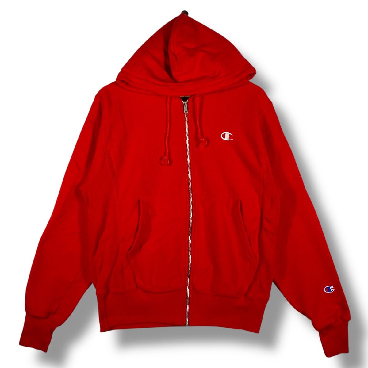 Champion Vintage 00's CHAMPION REVERSE WEAVE Small Logo Zipper Hoodie Size US S / EU 44-46 / 1 - 1 Thumbnail