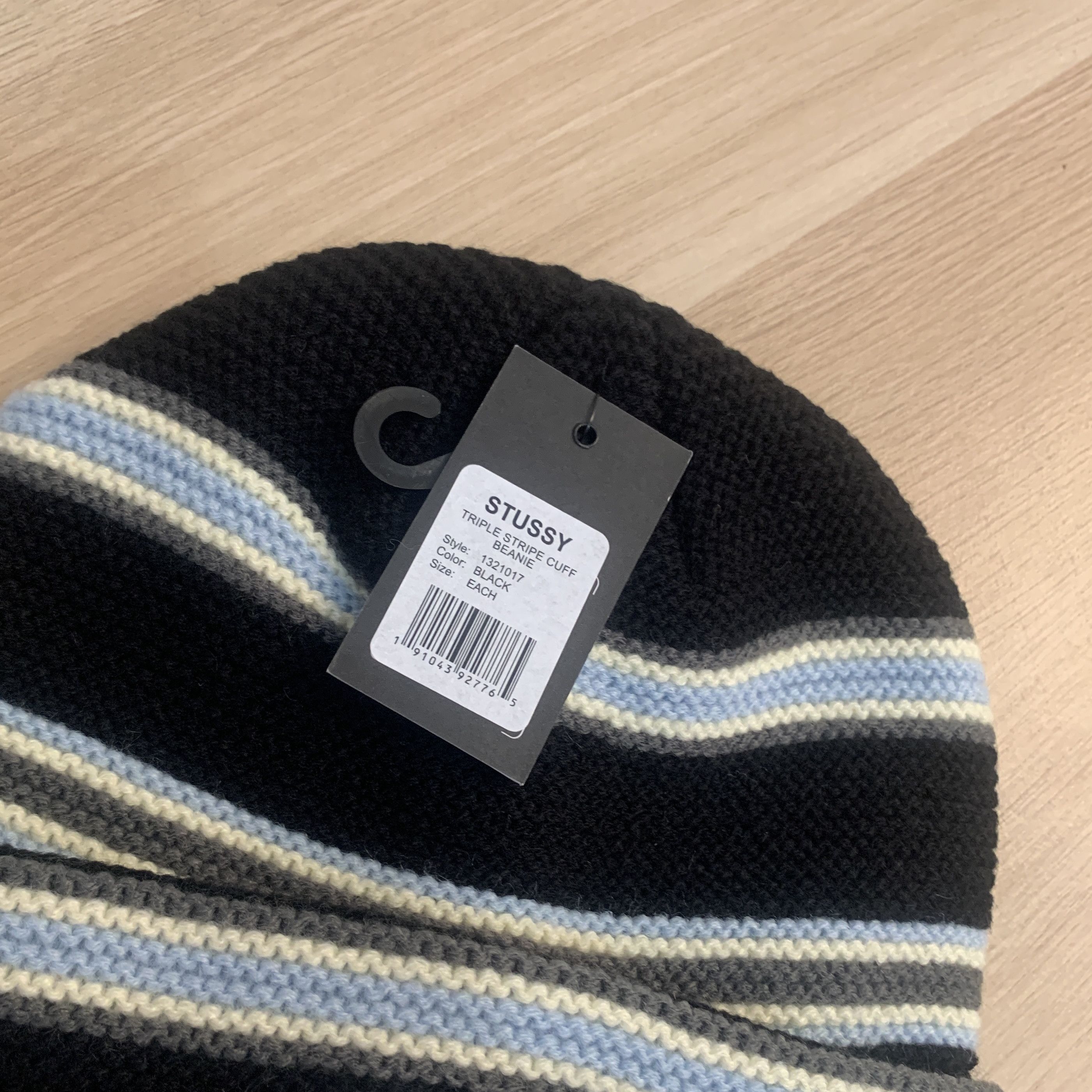 Stussy × Vintage Stussy triple stripe cuff beanie Size ONE SIZE - 2 Thumbnail