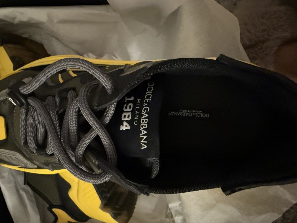 Dolce & Gabbana Dolce & Gabbana Daymaster “Yellow Black” Sneakers – Size 44 Size US 11 / EU 44 - 3 Thumbnail