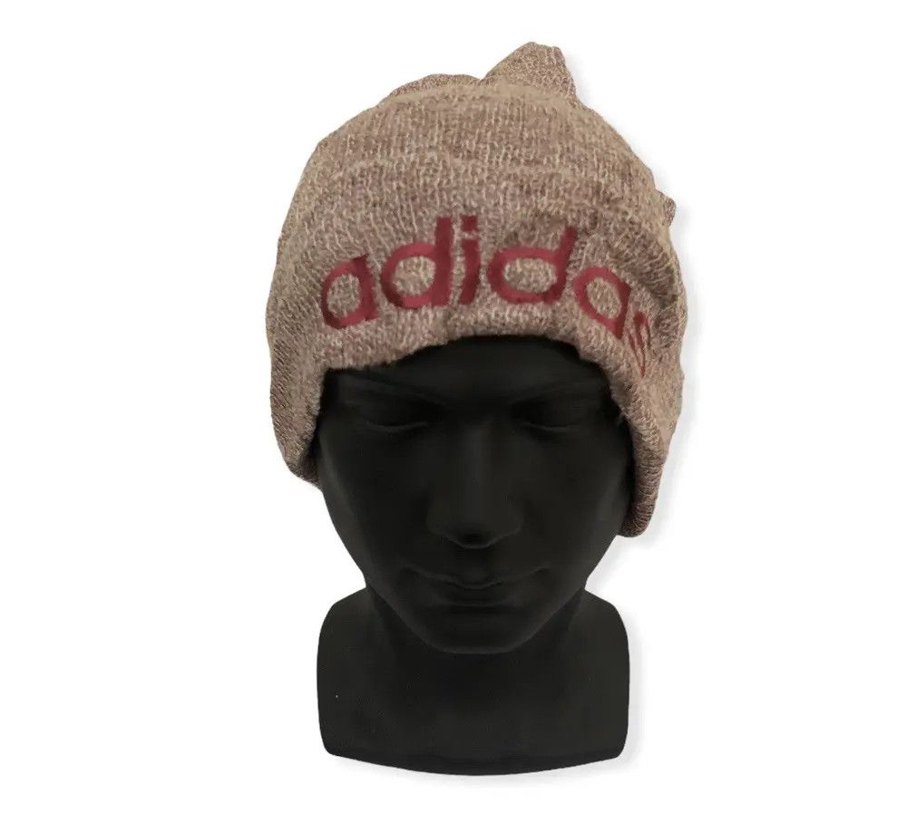 Adidas Vintage Adidas Spell Out beanie Size ONE SIZE - 1 Thumbnail