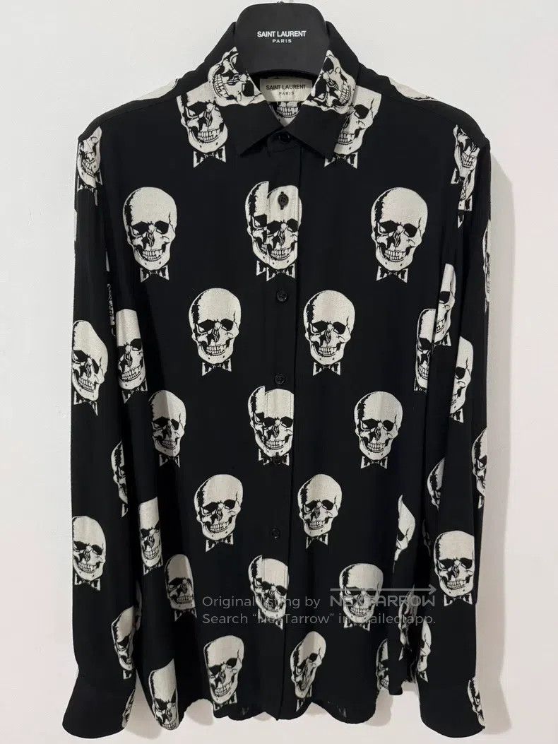 Saint Laurent Paris size 37 Viscose black and white print