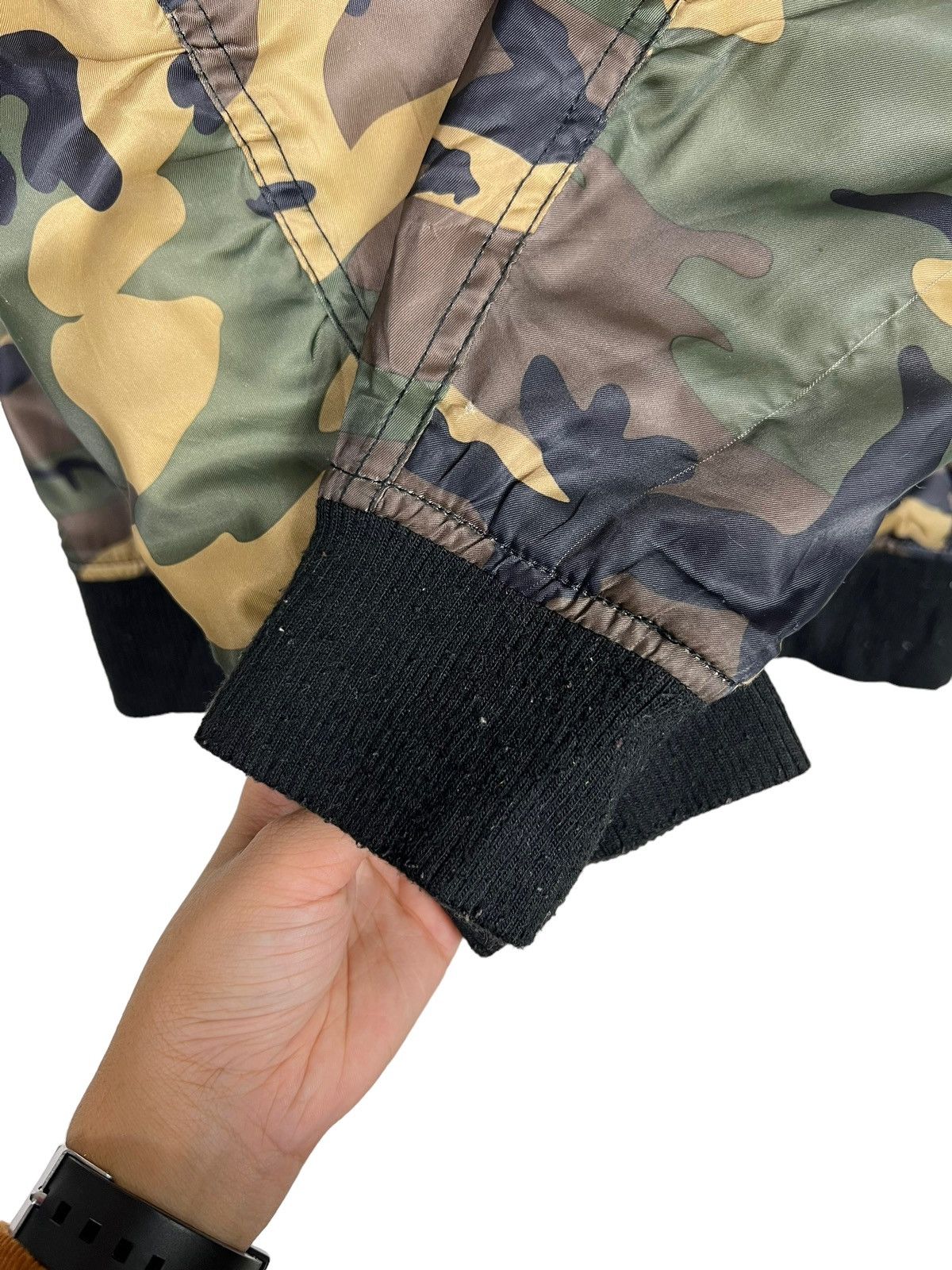 Japanese Brand 🔥 RIOT RIOT EDWARDS CAMO BOMBER JACKET Size US L / EU 52-54 / 3 - 12 Thumbnail
