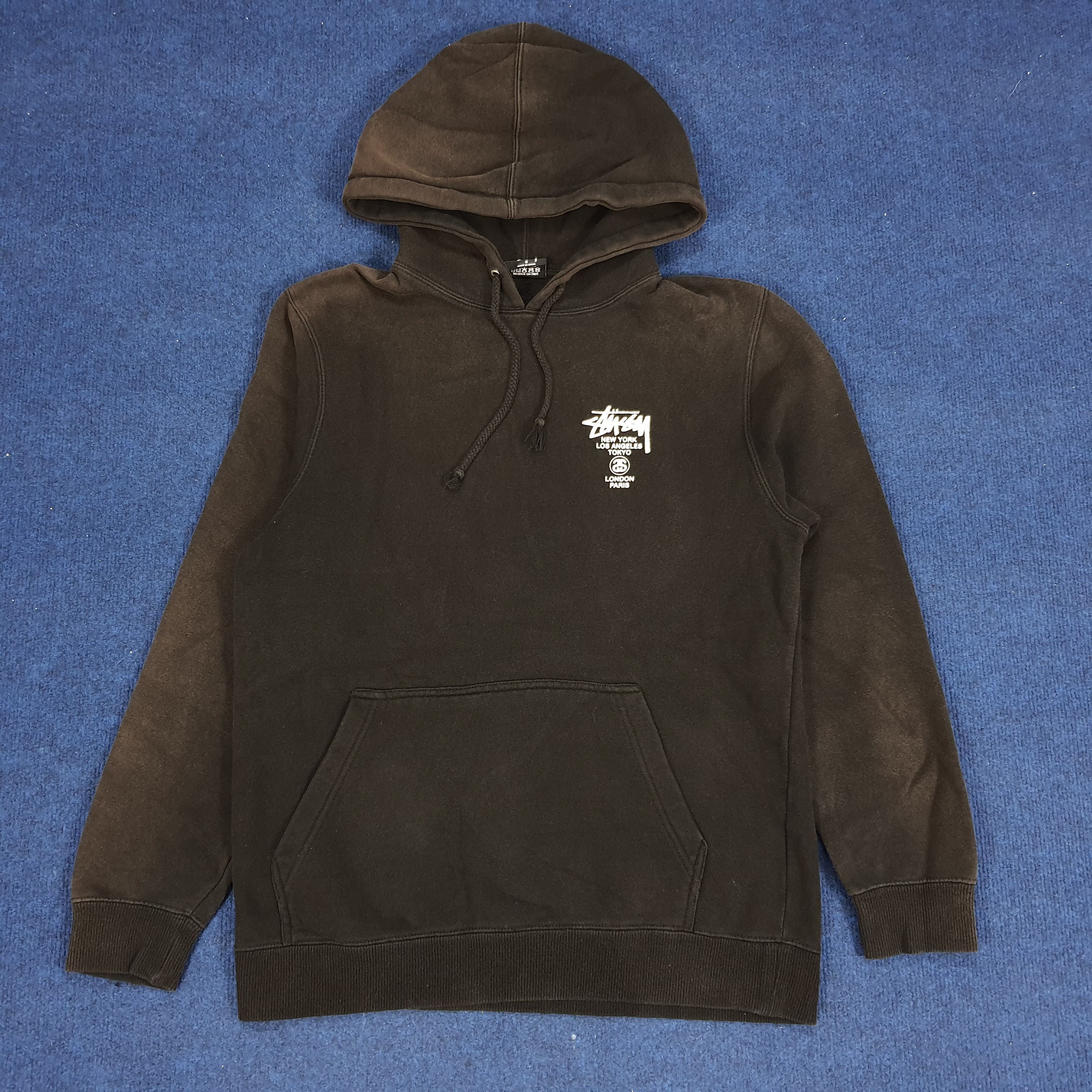 Stussy × Vintage Vintage Stussy Bronx Compton Santa Ana World Tour Hoodie Size US S / EU 44-46 / 1 - 3 Thumbnail