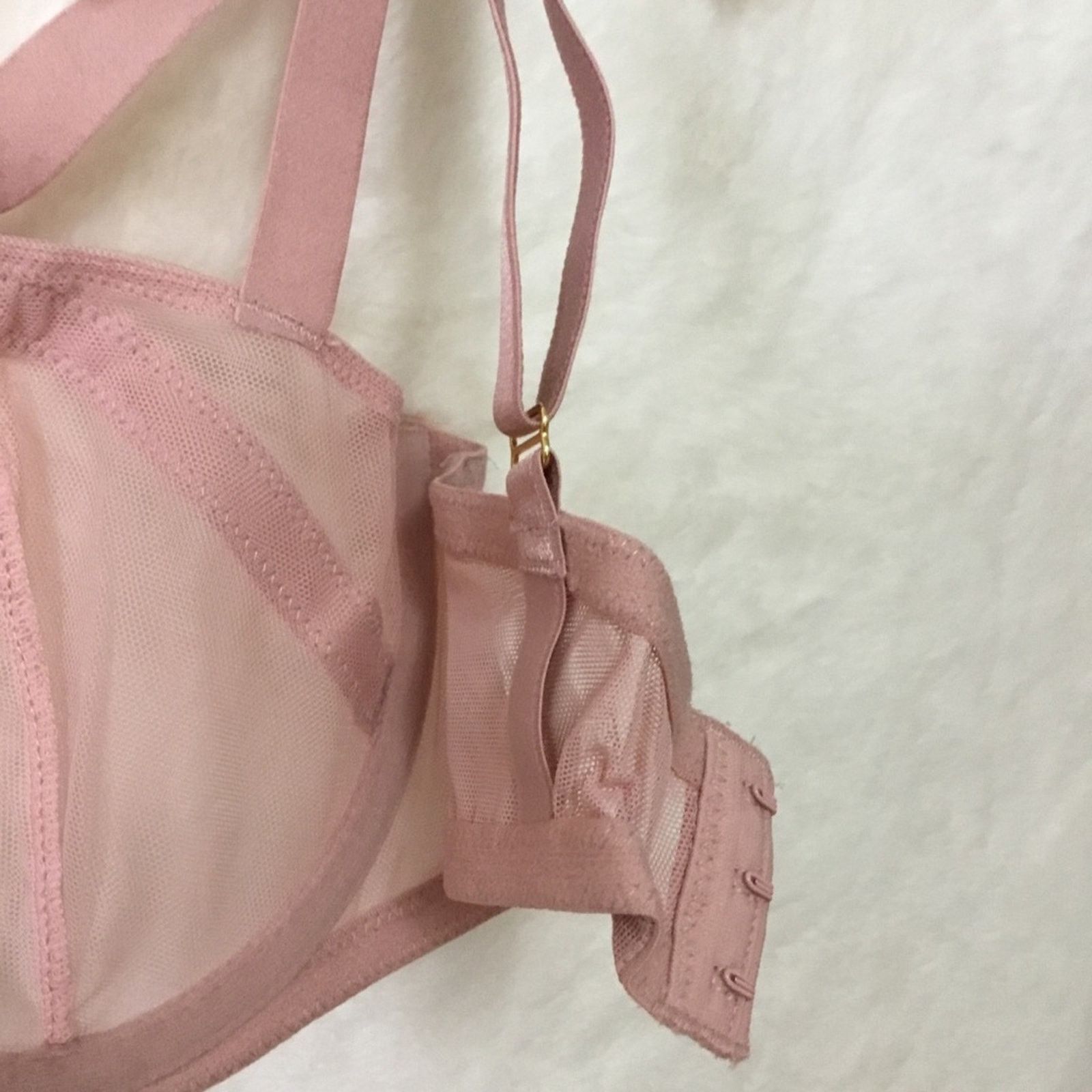 Victoria's Secret Victoria Secret Pink Unlined Mesh Balconette Bra Size ONE SIZE - 9 Thumbnail