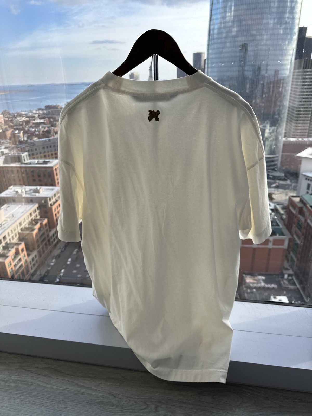 Palm Angels Palm Angels Foggy Logo-Print T-Shirt Size US L / EU 52-54 / 3 - 4 Thumbnail