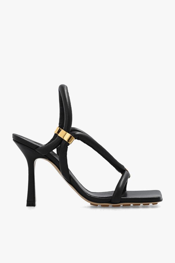 Bottega Veneta o1n1vont1024 Stretch Strap Sandals in Black Size US 6 / IT 36 - 1 Thumbnail
