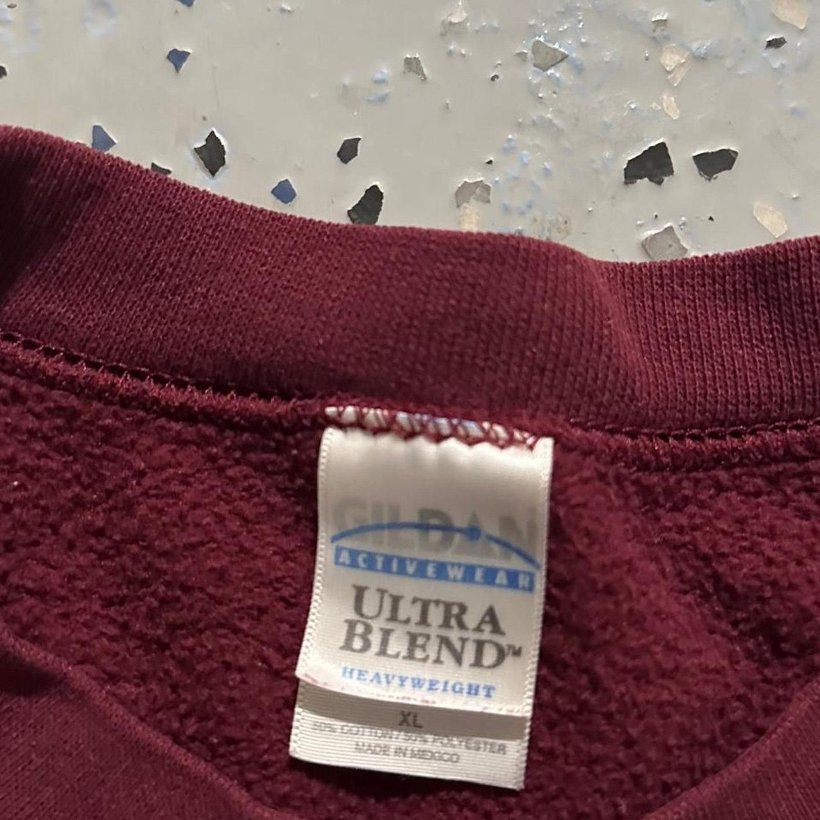 Gildan Vintage Gildan Seal Beach California Burgundy Sweater Size US L / EU 52-54 / 3 - 4 Thumbnail