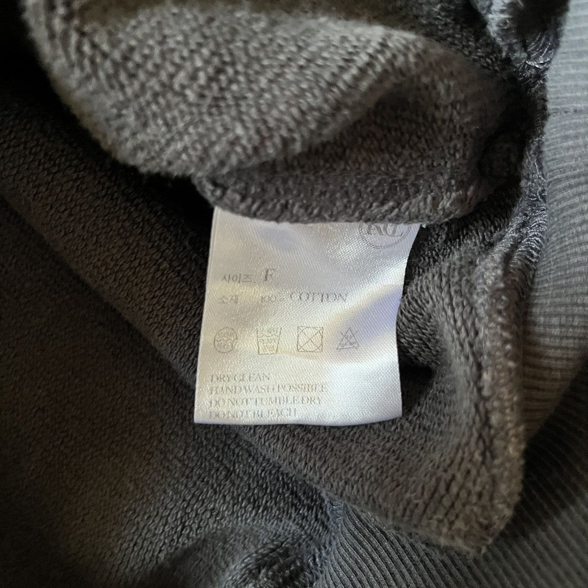 RECTO Recto Llege-logo Cropped Sweatshirt Gray Unisex One Size Size US S / EU 44-46 / 1 - 9 Thumbnail