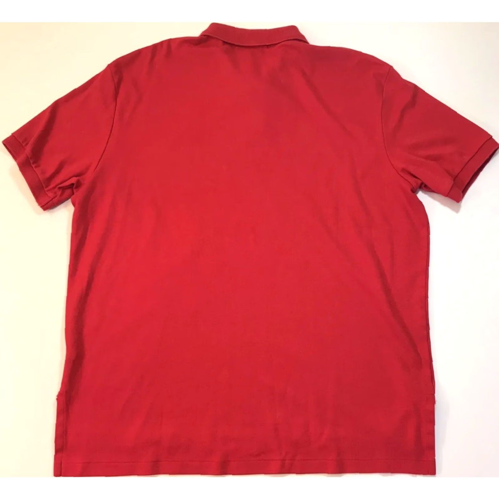 Polo Ralph Lauren Polo Ralph Lauren Polo Shirt Mens XL Red Collared Golf Logo Vintage Sport Work Dress Size 46R - 2 Thumbnail