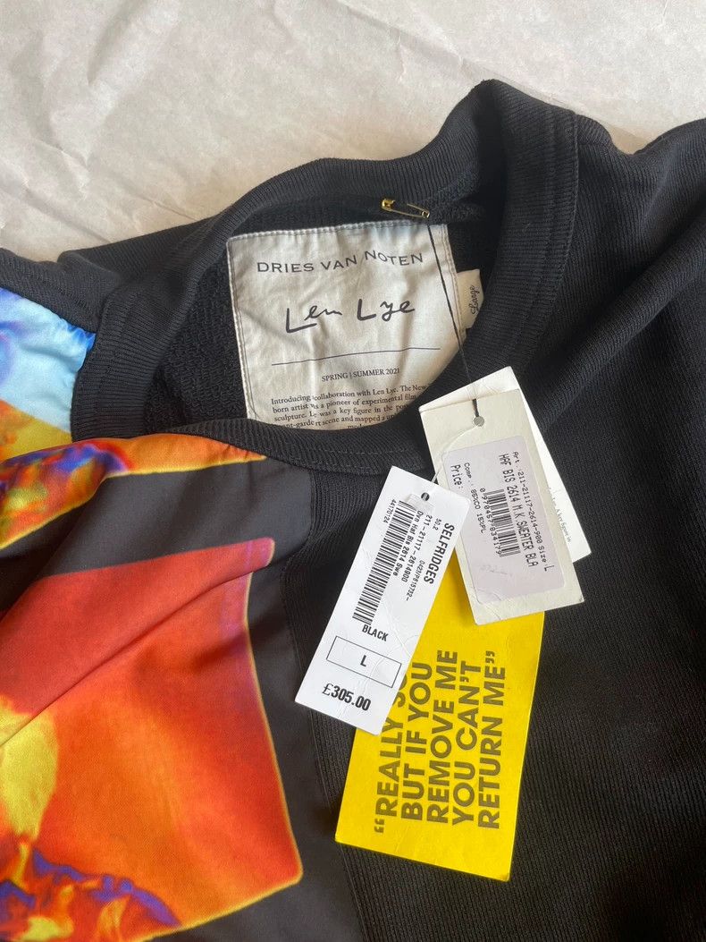 Dries Van Noten DRIES VAN NOTEN Black printed sweatshirt Size US L / EU 52-54 / 3 - 6 Thumbnail