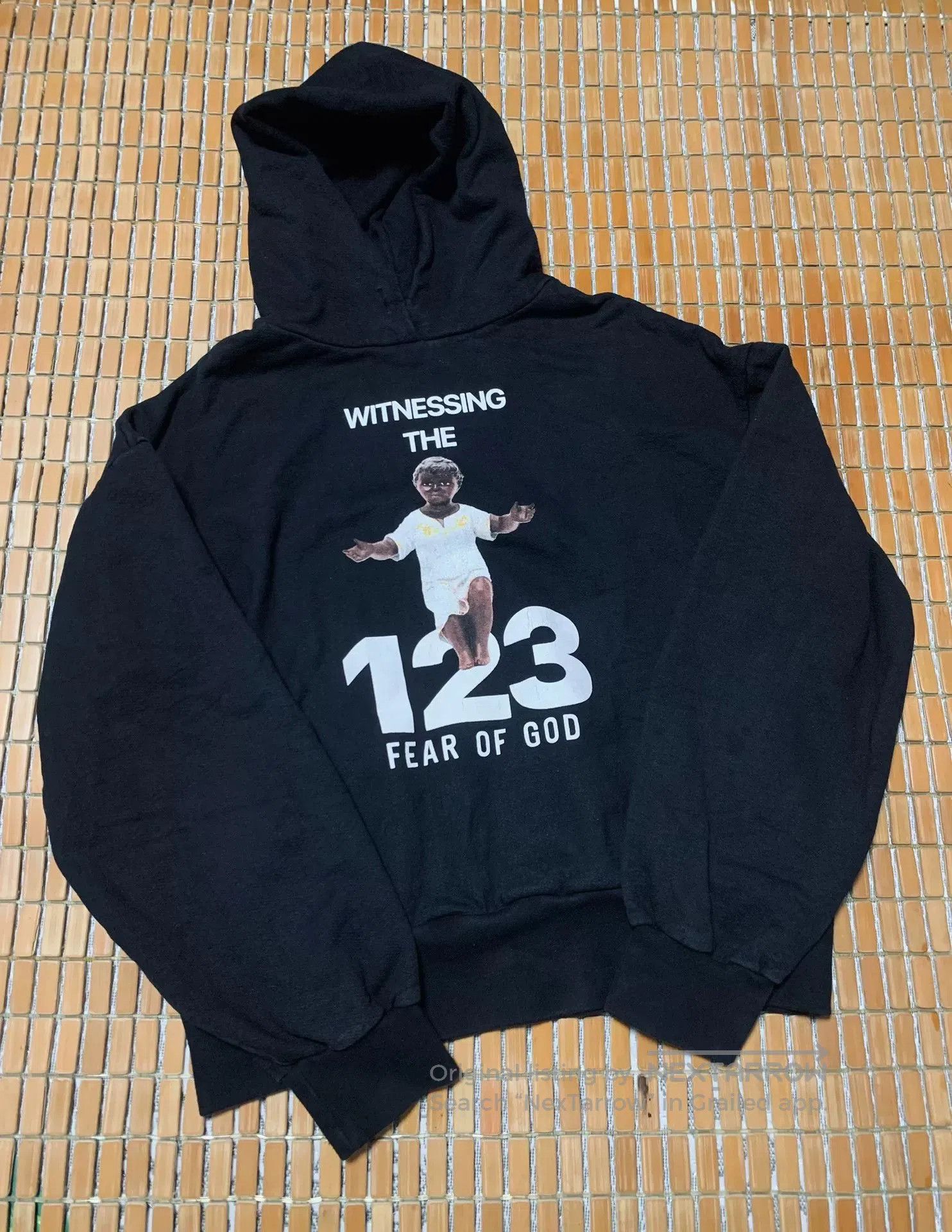 Fear of God × RRR-123 Fear Of God x RRR123 Mountain Hoodie Black